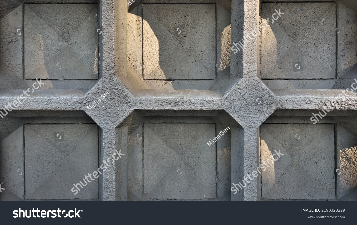 Background Coffered Concrete Facade Stock Photo 2190328229 | Shutterstock