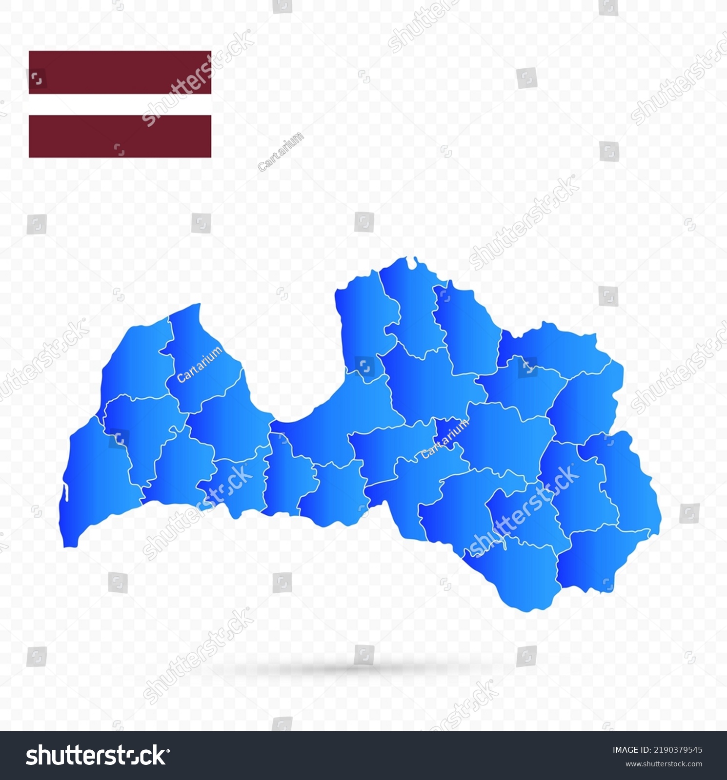 Latvia Map Flag On Transparent Background Stock Vector Royalty Free   Stock Vector Latvia Map And Flag On Transparent Background No Text No Text Image Contains Layers With Map 2190379545 