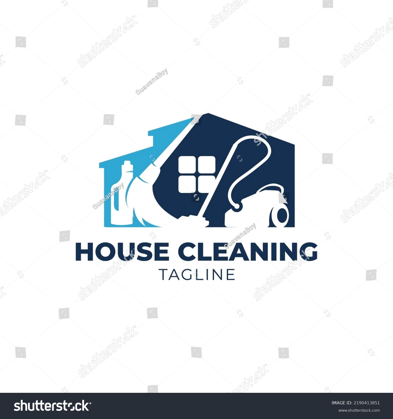 Home Cleaning Logo Suitable Real Estate Stock Vector (Royalty Free ...