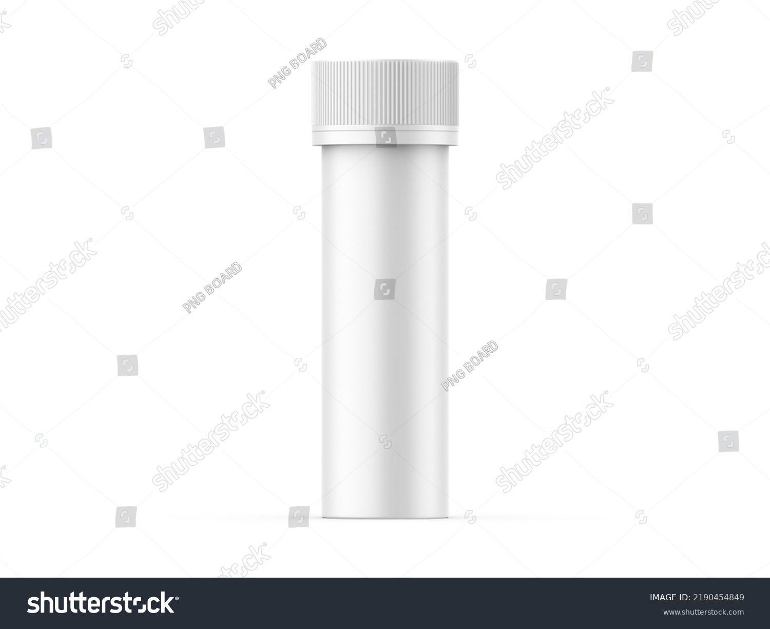 Glossy Plastic Effervescent Tablets Tube Mockup Stock Illustration