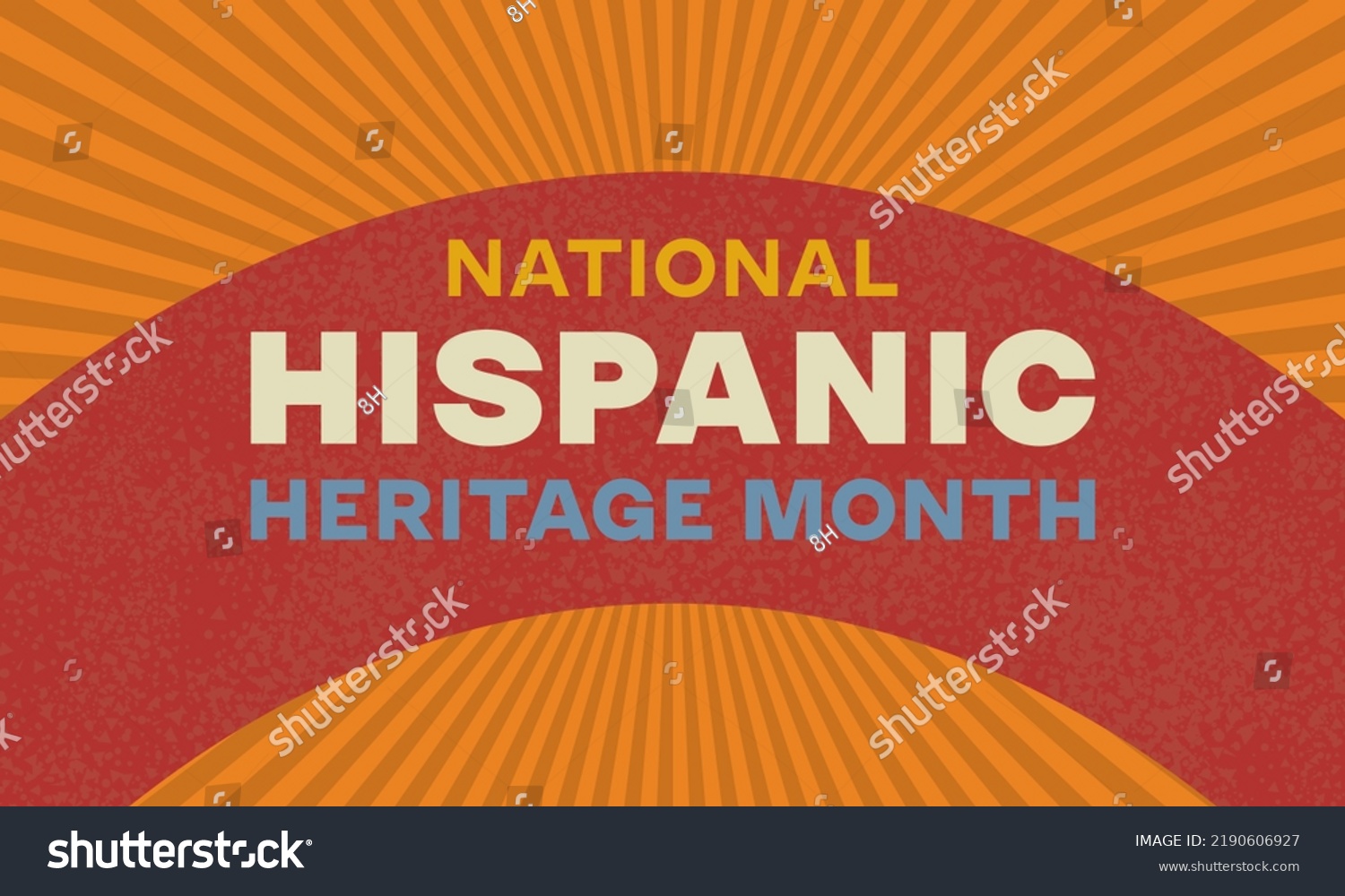 Hispanic Heritage Month Poster Card Background Stock Vector (Royalty ...