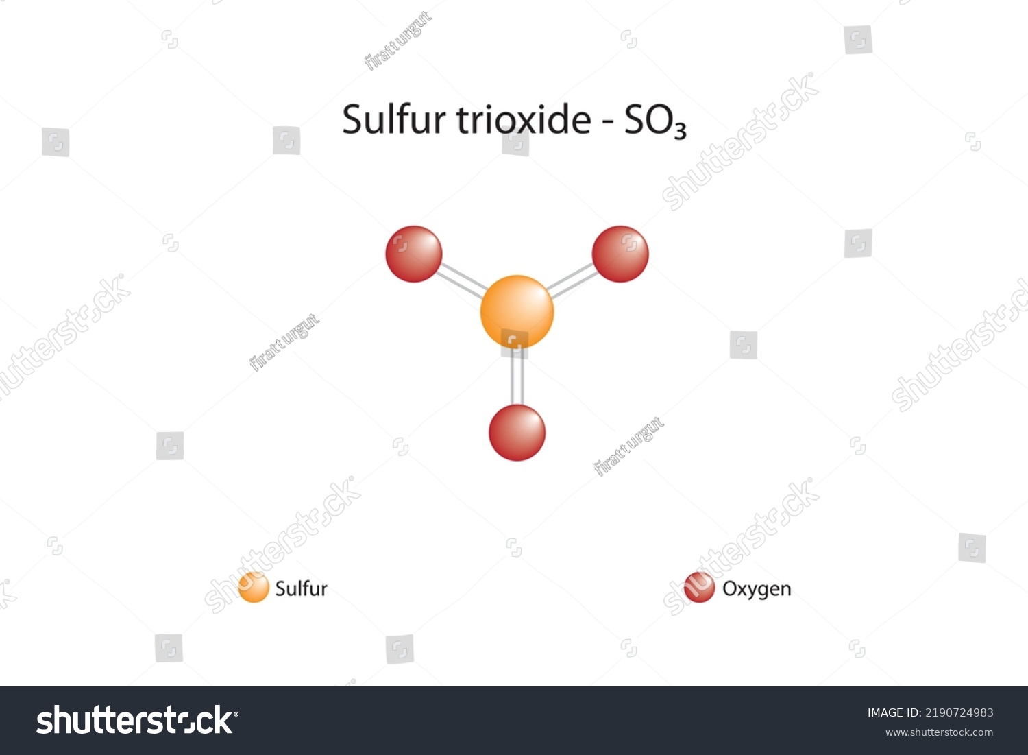 Molecular Formula Chemical Structure Sulfur Trioxide Stock Vector Royalty Free 2190724983 6914