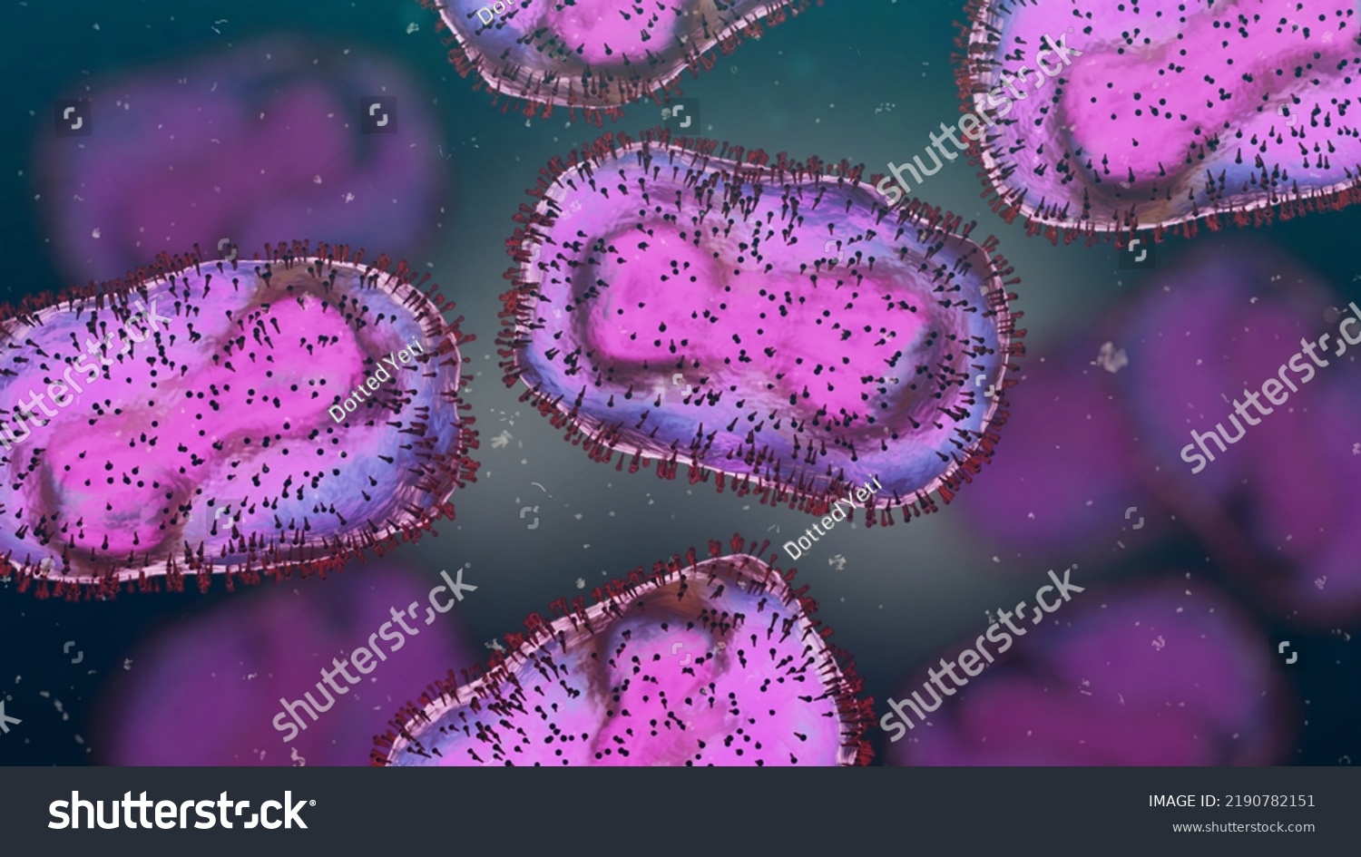 Monkeypox Viruses Infectious Zoonotic Disease 3d Stock Illustration ...