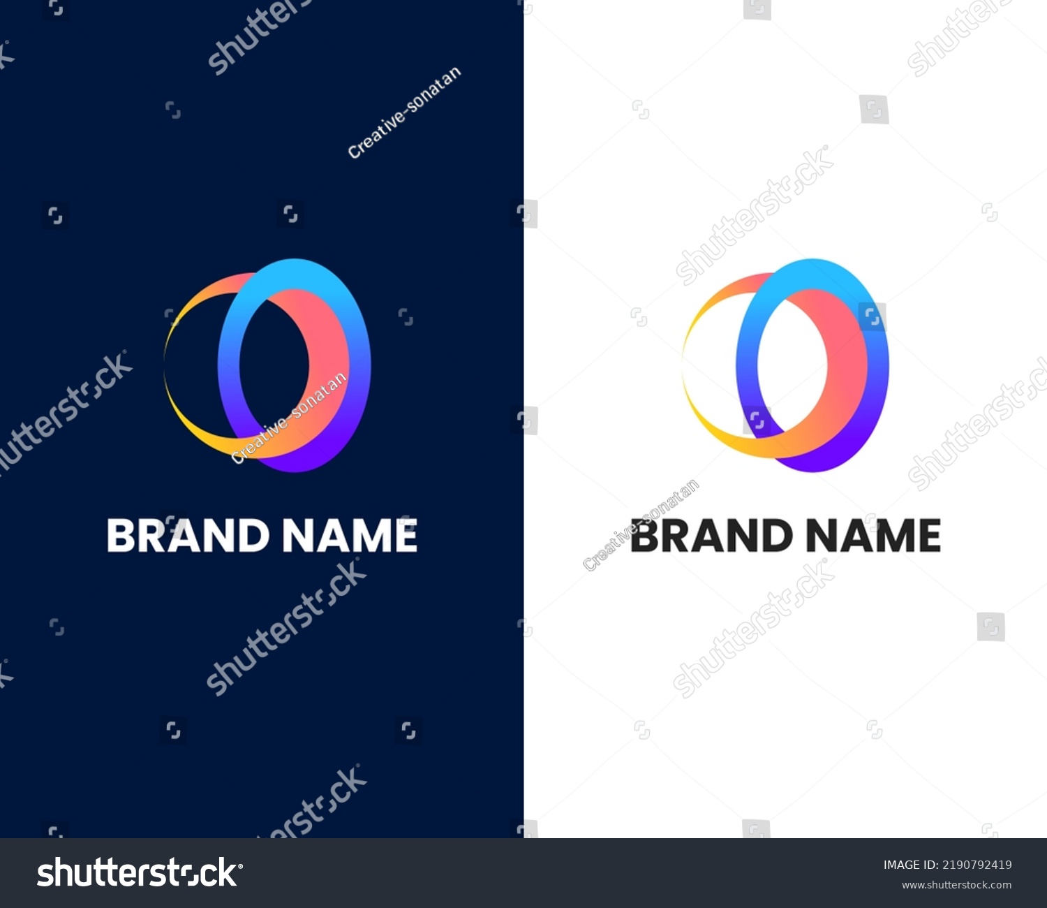 Letter O C Modern Logo Design Stock Vector (Royalty Free) 2190792419 ...