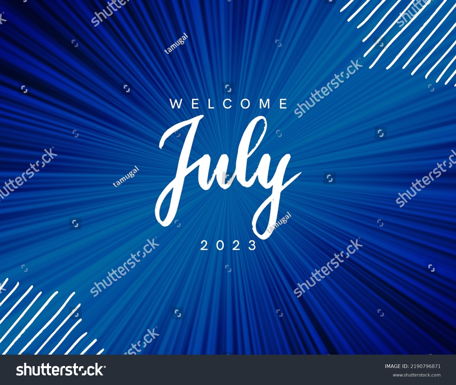 This About July Month 2023 Stock Illustration 2190796871