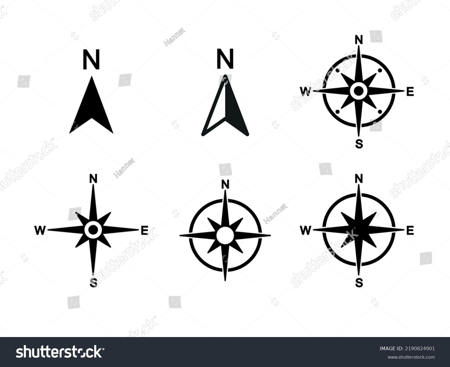 north-symbol-vector-compass-on-isolated-stock-vector-royalty-free