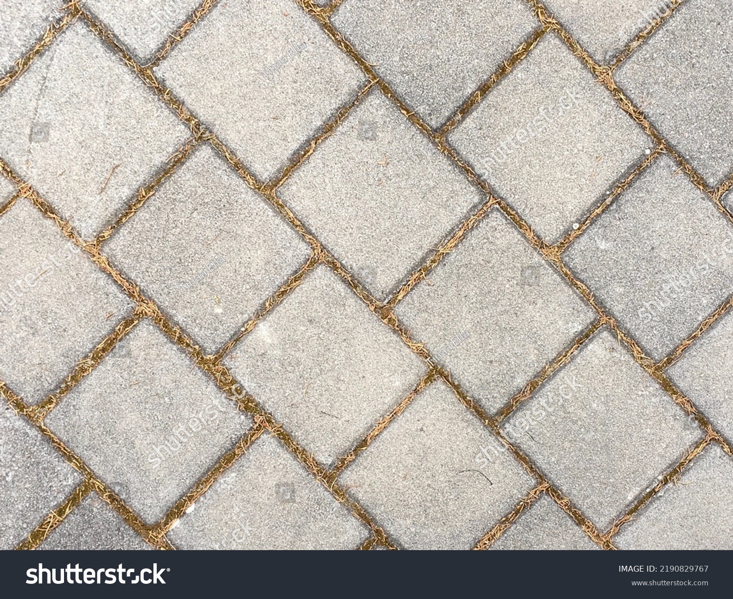 Grey Paving Block Texture Square Conblock Stock Photo 2190829767