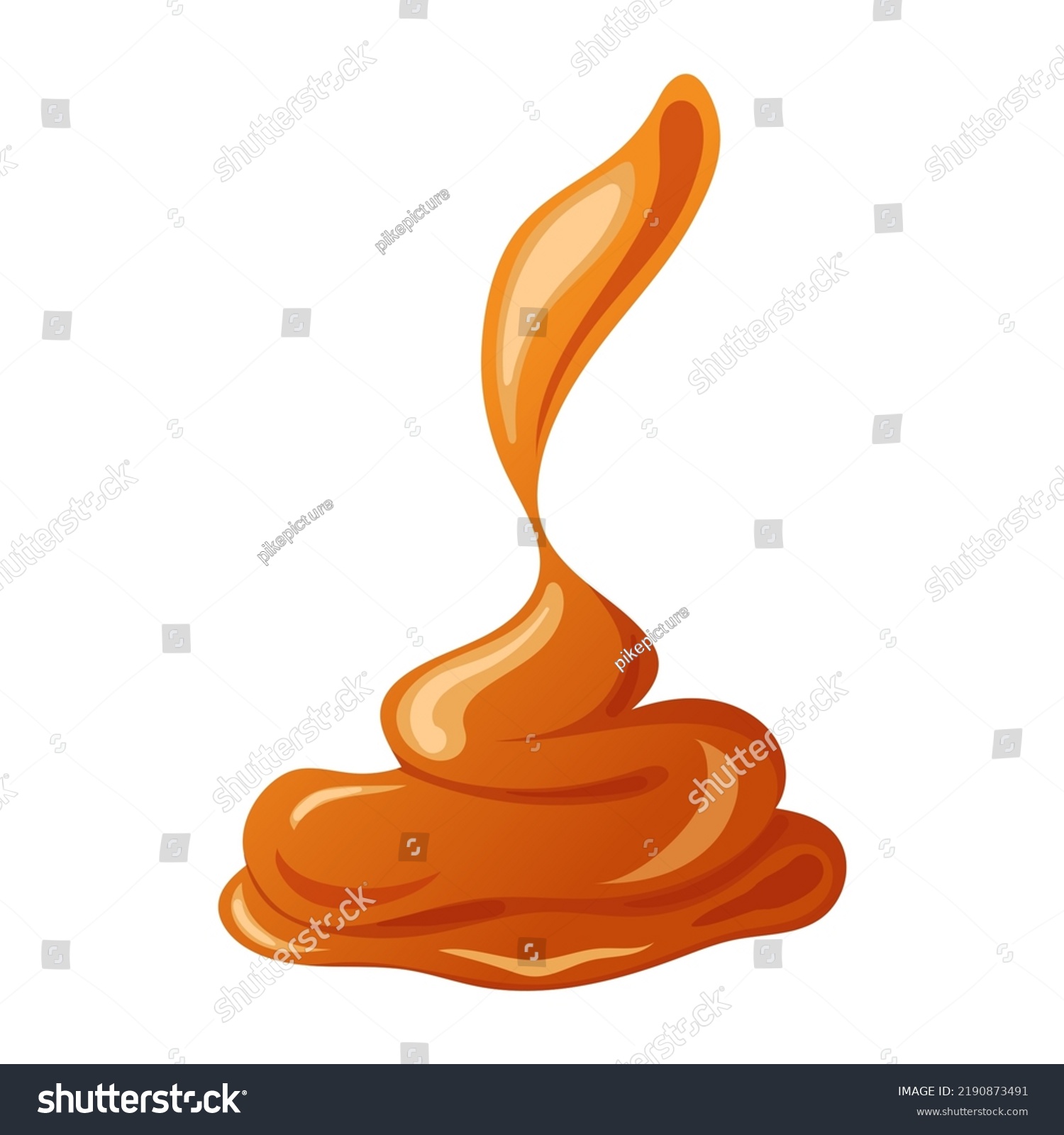 Caramel Cube Cartoon Candy Soft Toffee Stock Vector (Royalty Free ...