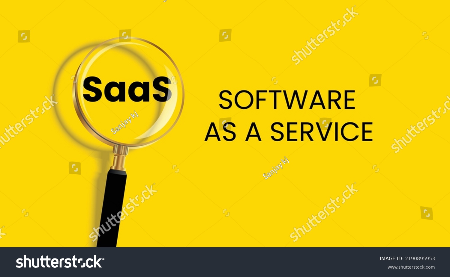  Saas Abbreviation Software Service Vector Illustration Stock Vector 