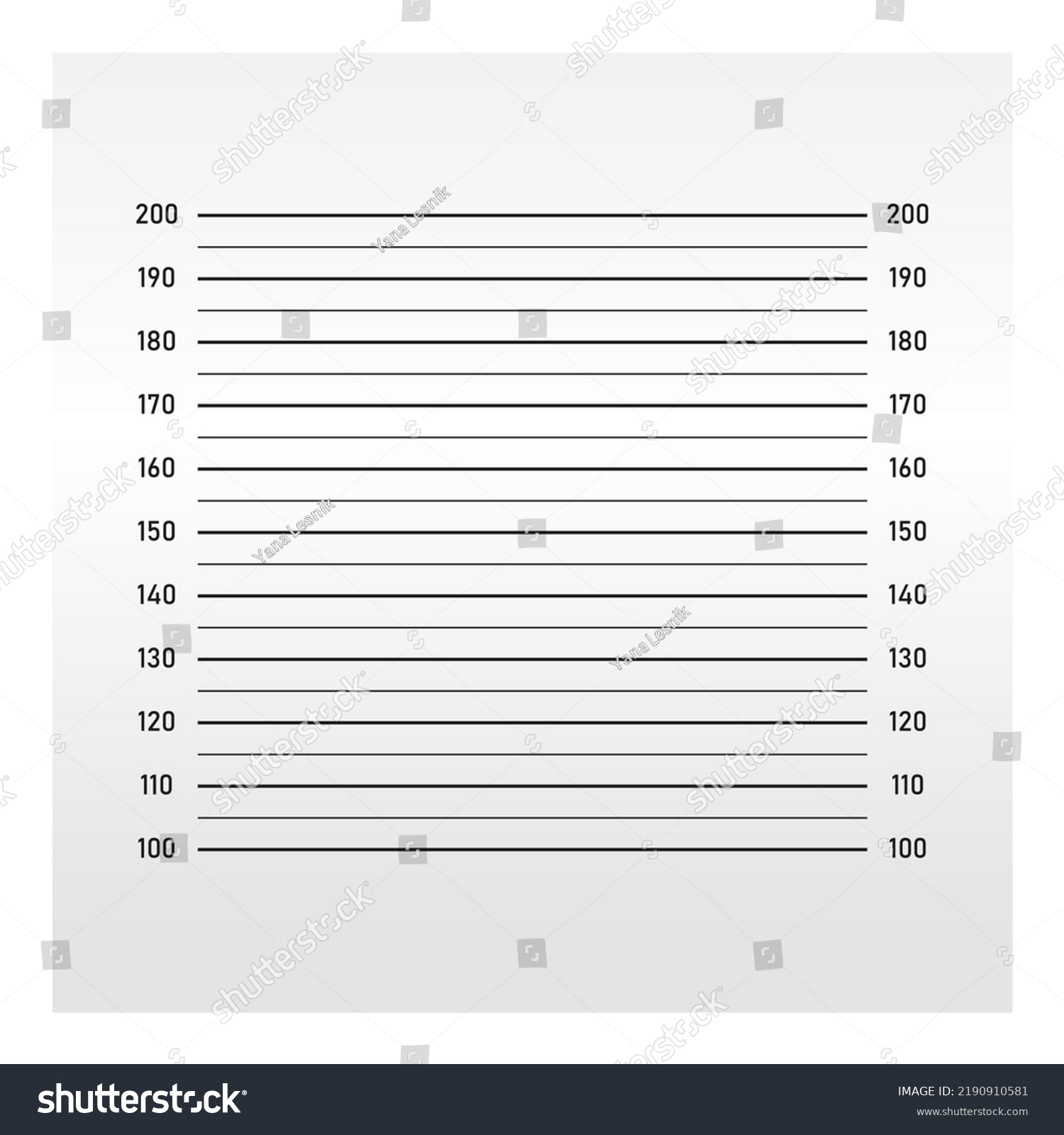 Height Measurement Scale Vector Background Stock Vector (Royalty Free ...