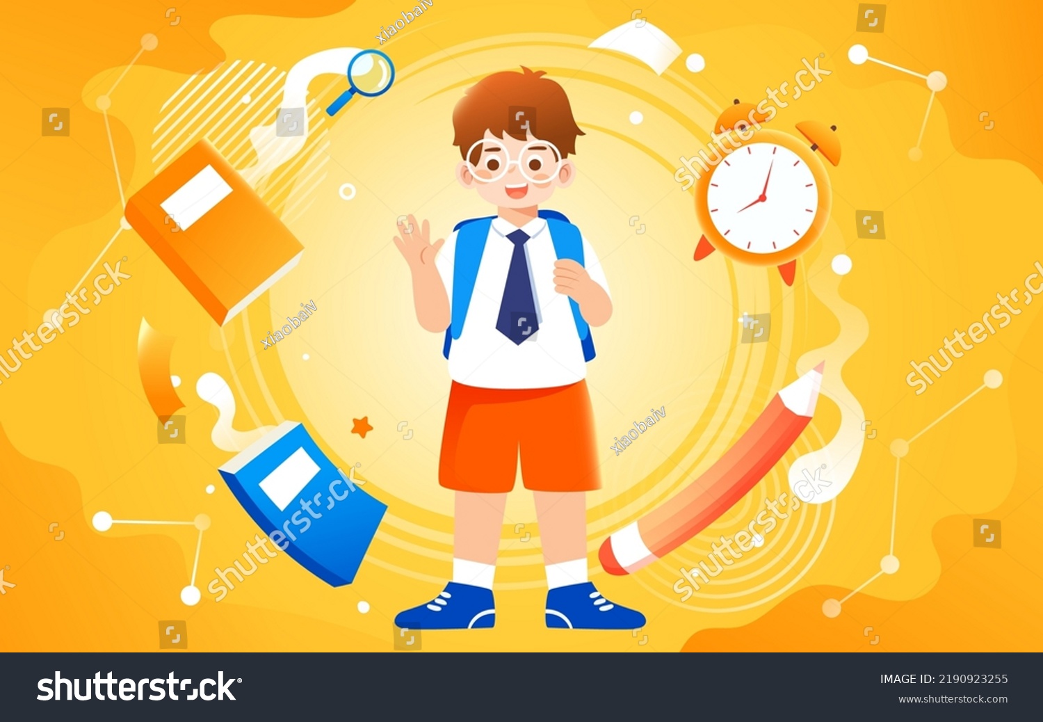 september-school-season-kids-go-school-stock-vector-royalty-free