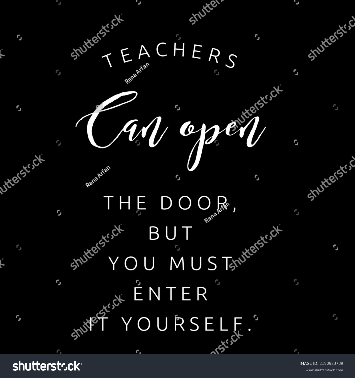 Teacher Can Open Door You Must Stock Illustration 2190923789 | Shutterstock