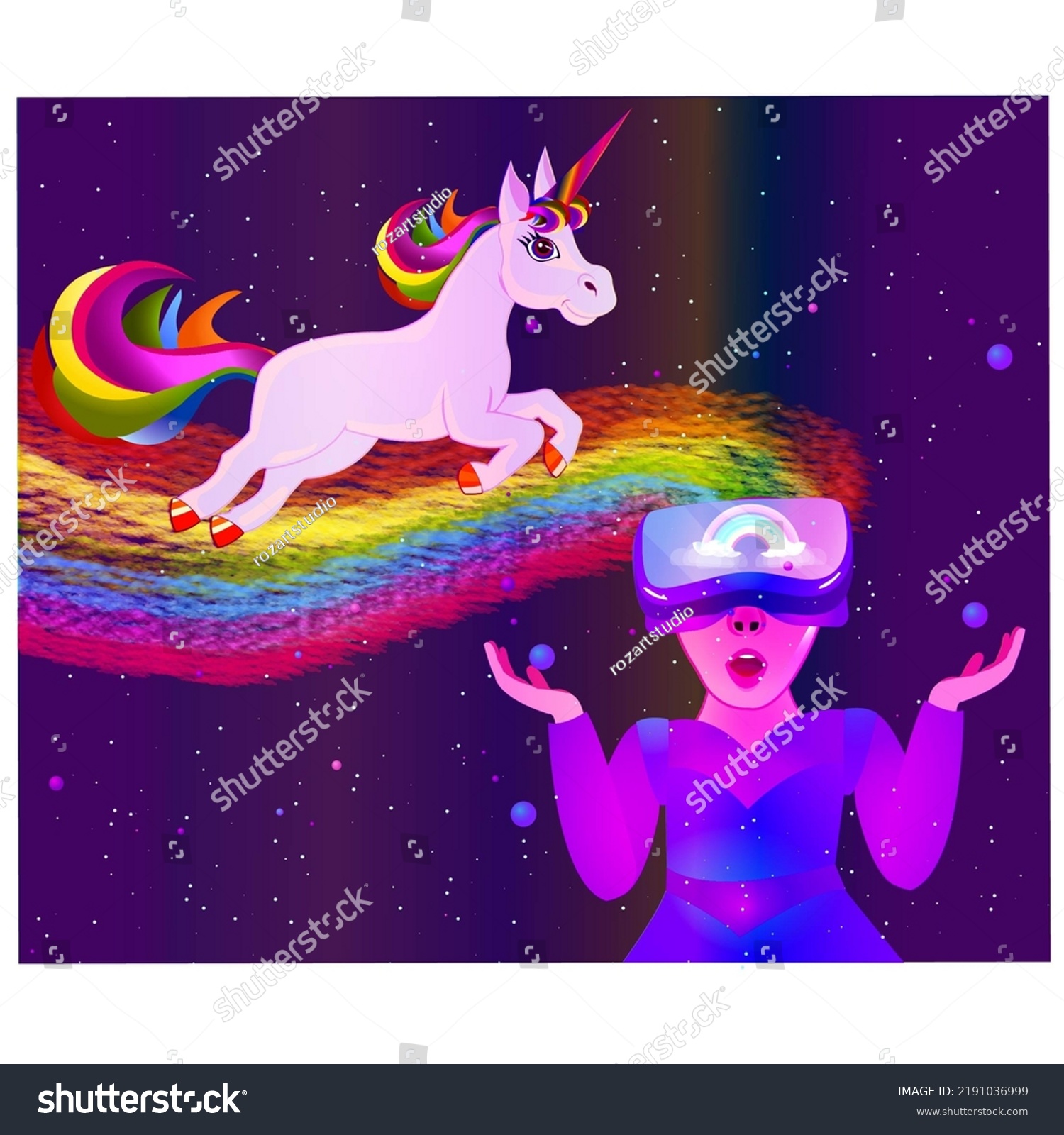 Metaverse Virtual Real World Stock Illustration 2191036999 | Shutterstock