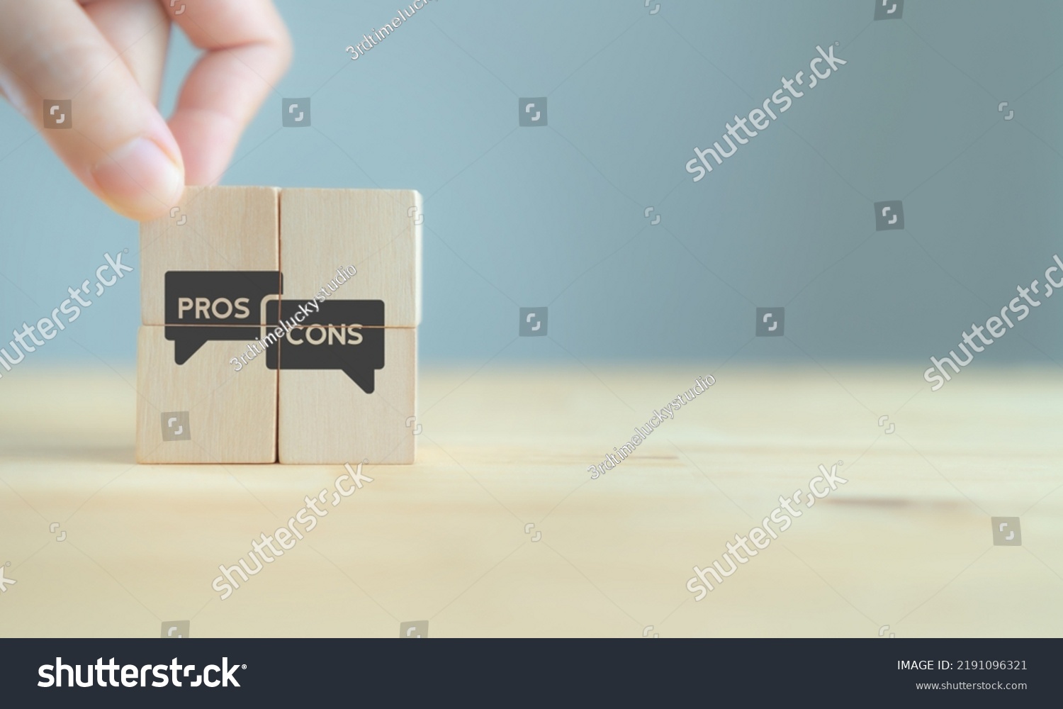 Quantitative Pros Cons Analysis Concept Concept Stock Photo 2191096321 ...