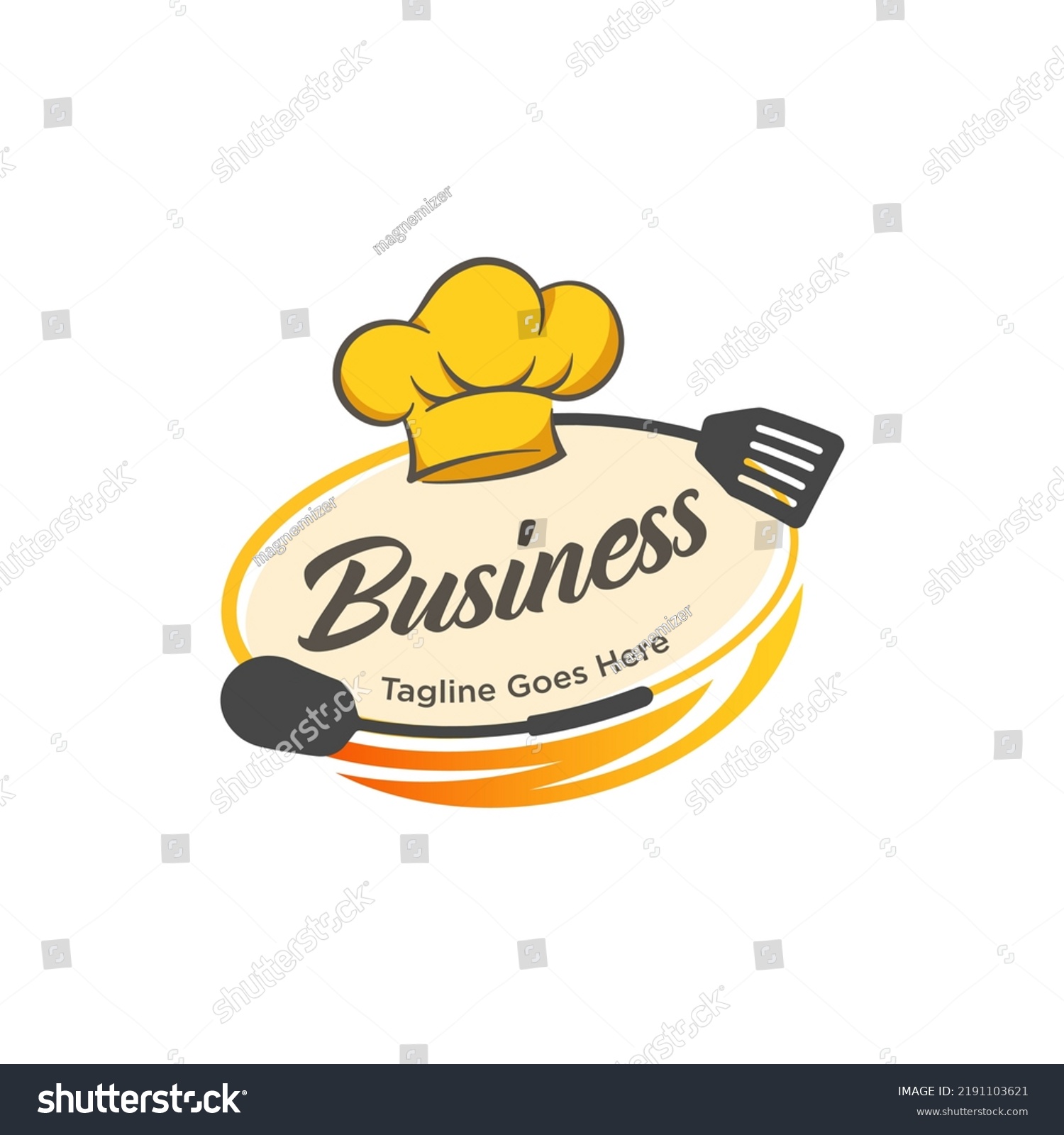 Food Restaurant Logo Design Template Stock Vector (Royalty Free