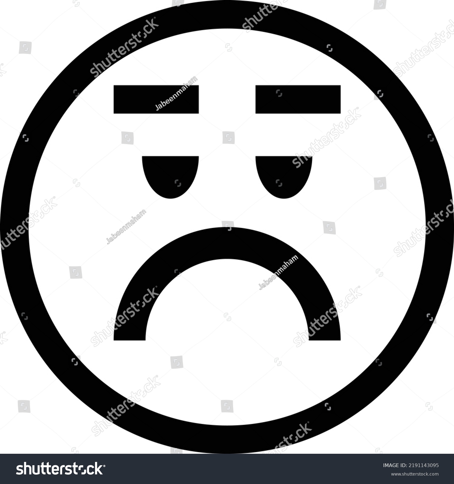 Bored Emoji Emotion Ui Ux App Stock Vector (Royalty Free) 2191143095 ...