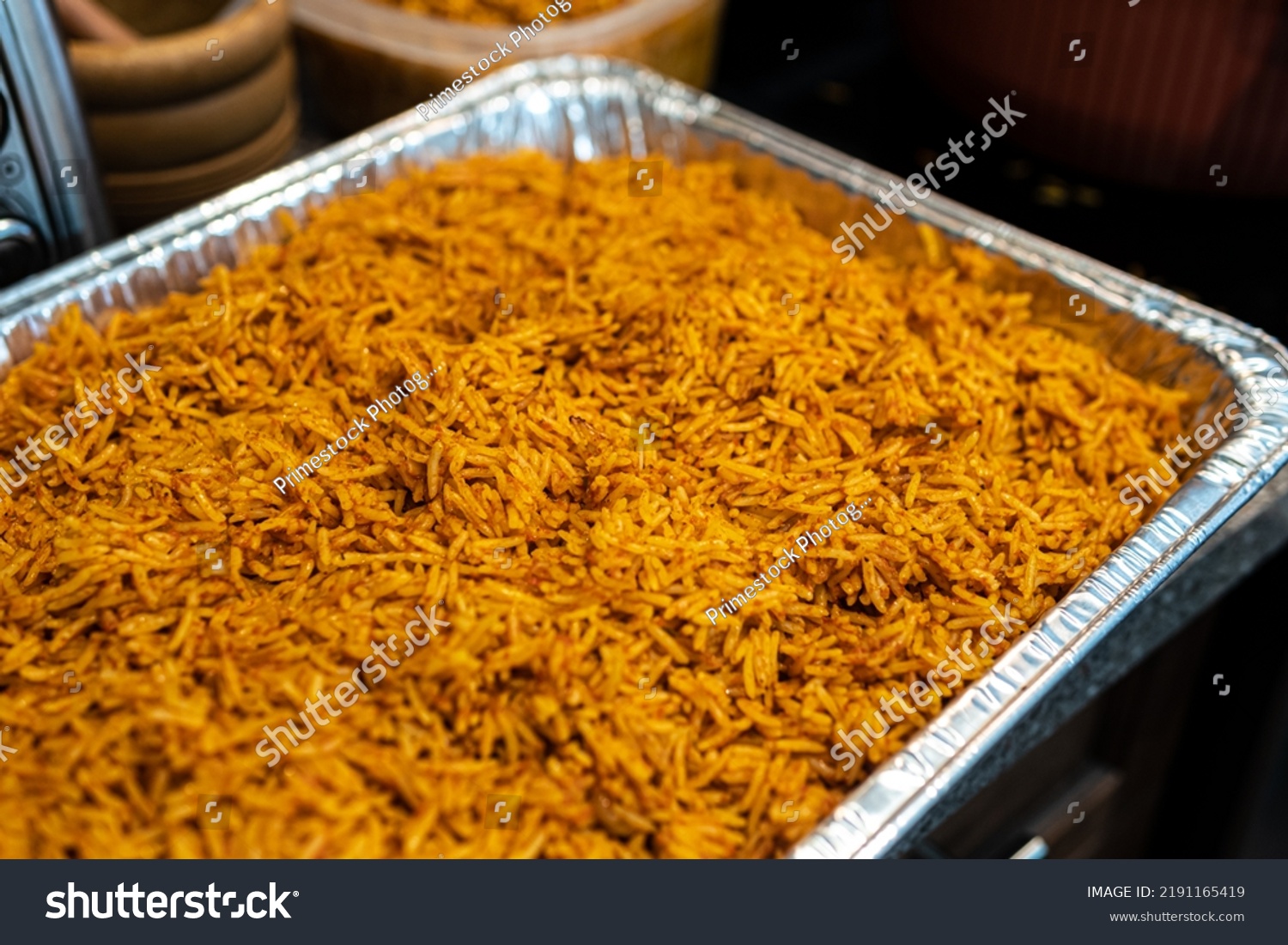 Tray Spicy Nigerian Jollof Rice Ready Stock Photo 2191165419 | Shutterstock