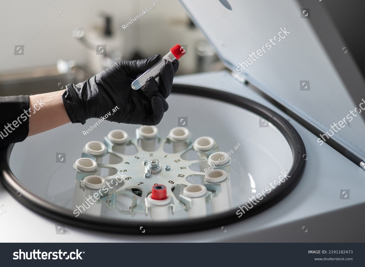 Doctor Takes Out Test Tube Blood Stock Photo 2191182473 | Shutterstock