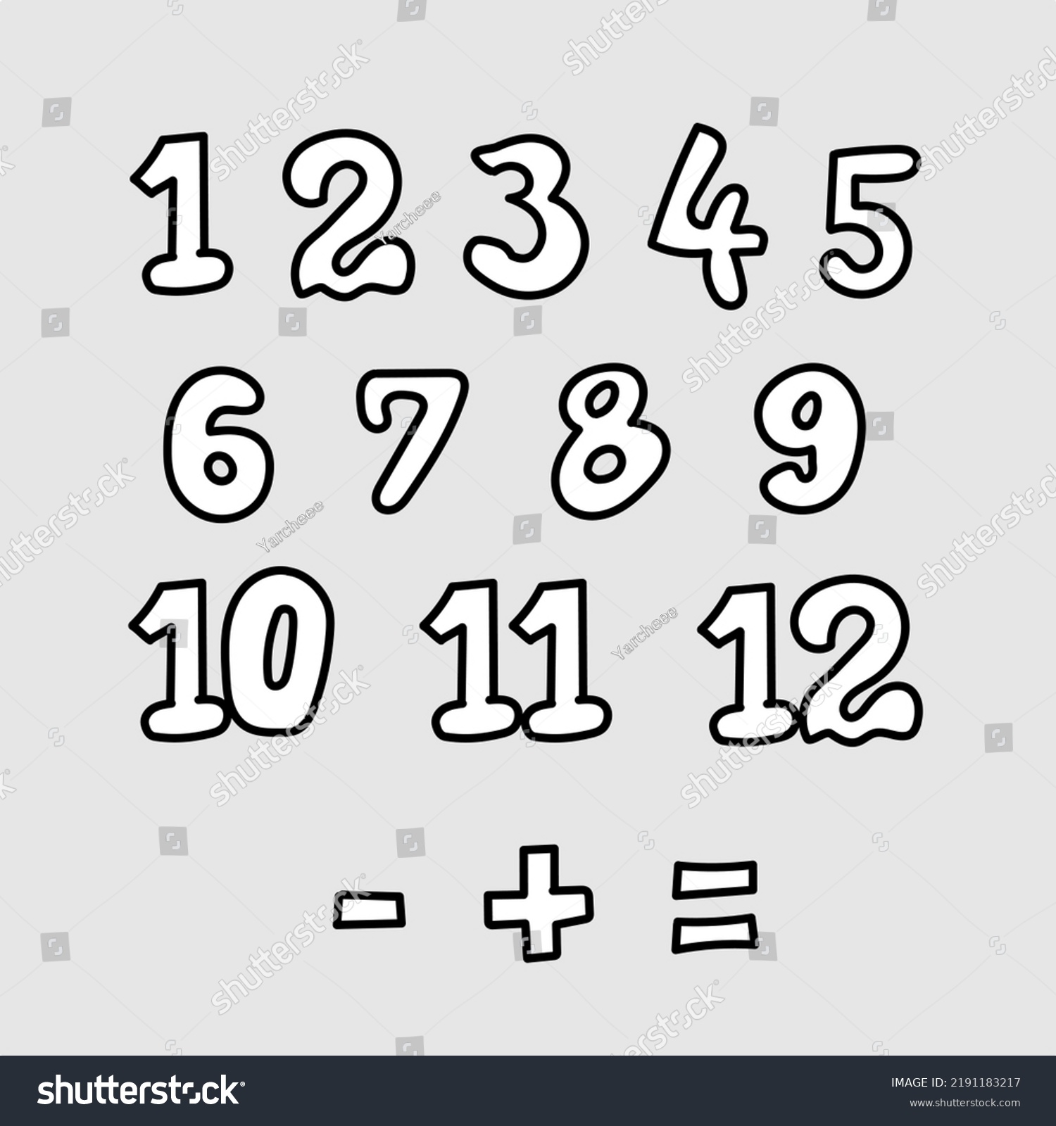 draw numbers 1 to 10