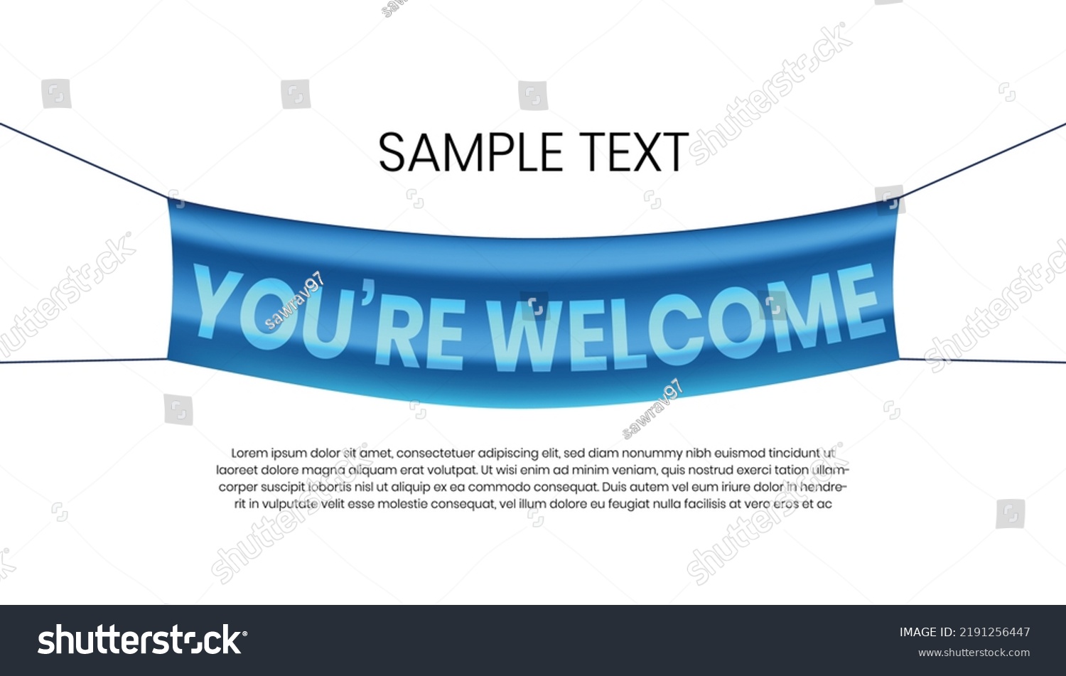 Welcome Banner Vector Design Welcome Banner Stock Vector (Royalty Free ...