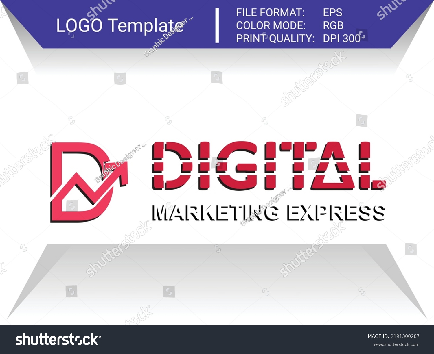 D Letter Digital Implement Logo Vector Stock Vector (Royalty Free ...