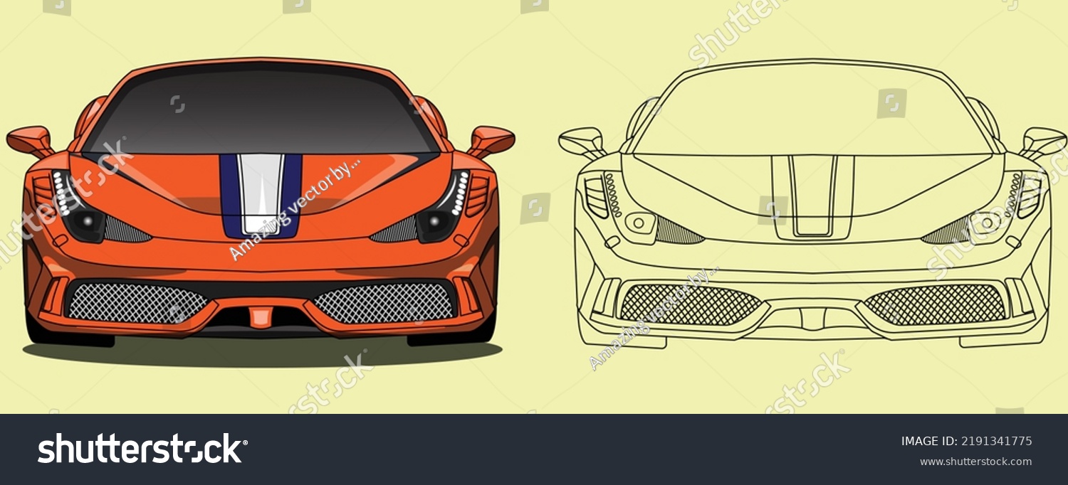 ferrari 458 vector