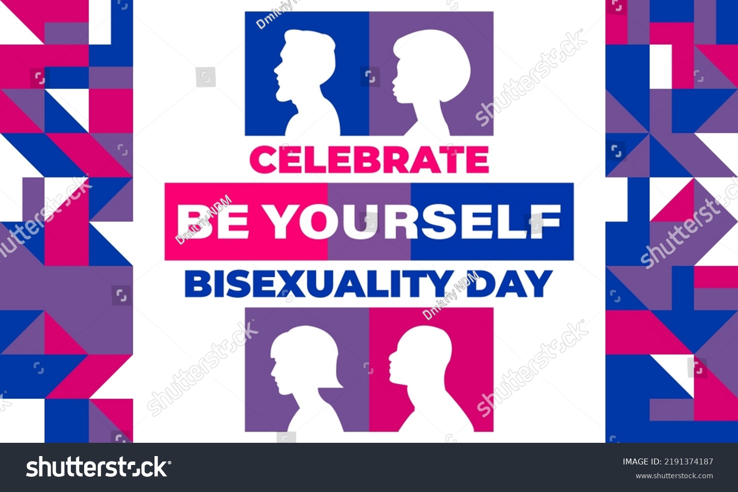 Celebrate Bisexuality Day Observed Annually On Stock Vector Royalty