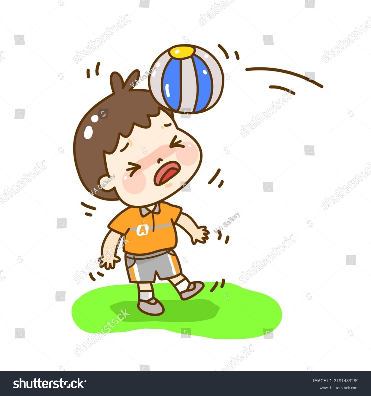 Cartoon Kids Having Little Accidents Stock Vector (royalty Free 