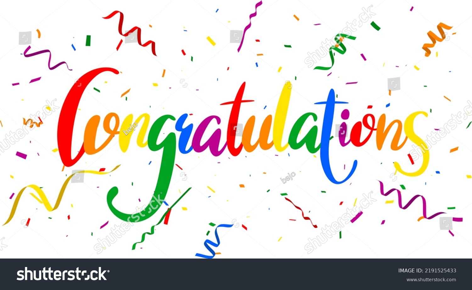 Congratulations Banner Isolated On Transparent Background Stock ...