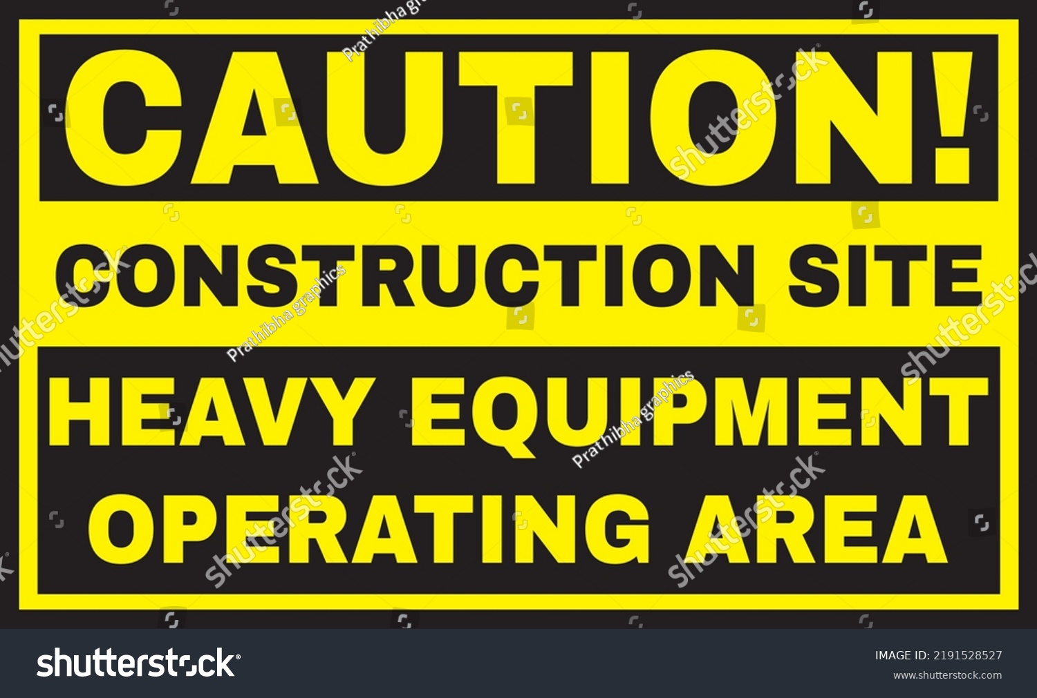 Construction Area Heavy Equipment Operating Area Stock Vector (Royalty ...