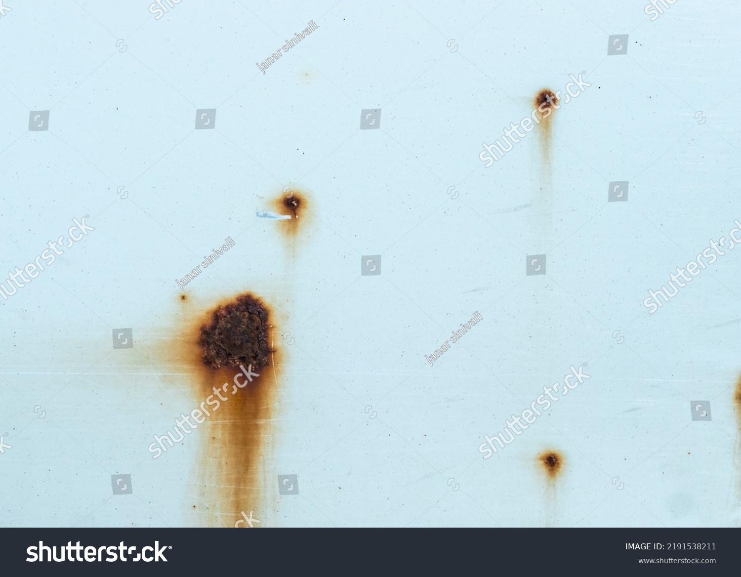 Close View Brown Rust Spots On Stock Photo 2191538211 | Shutterstock