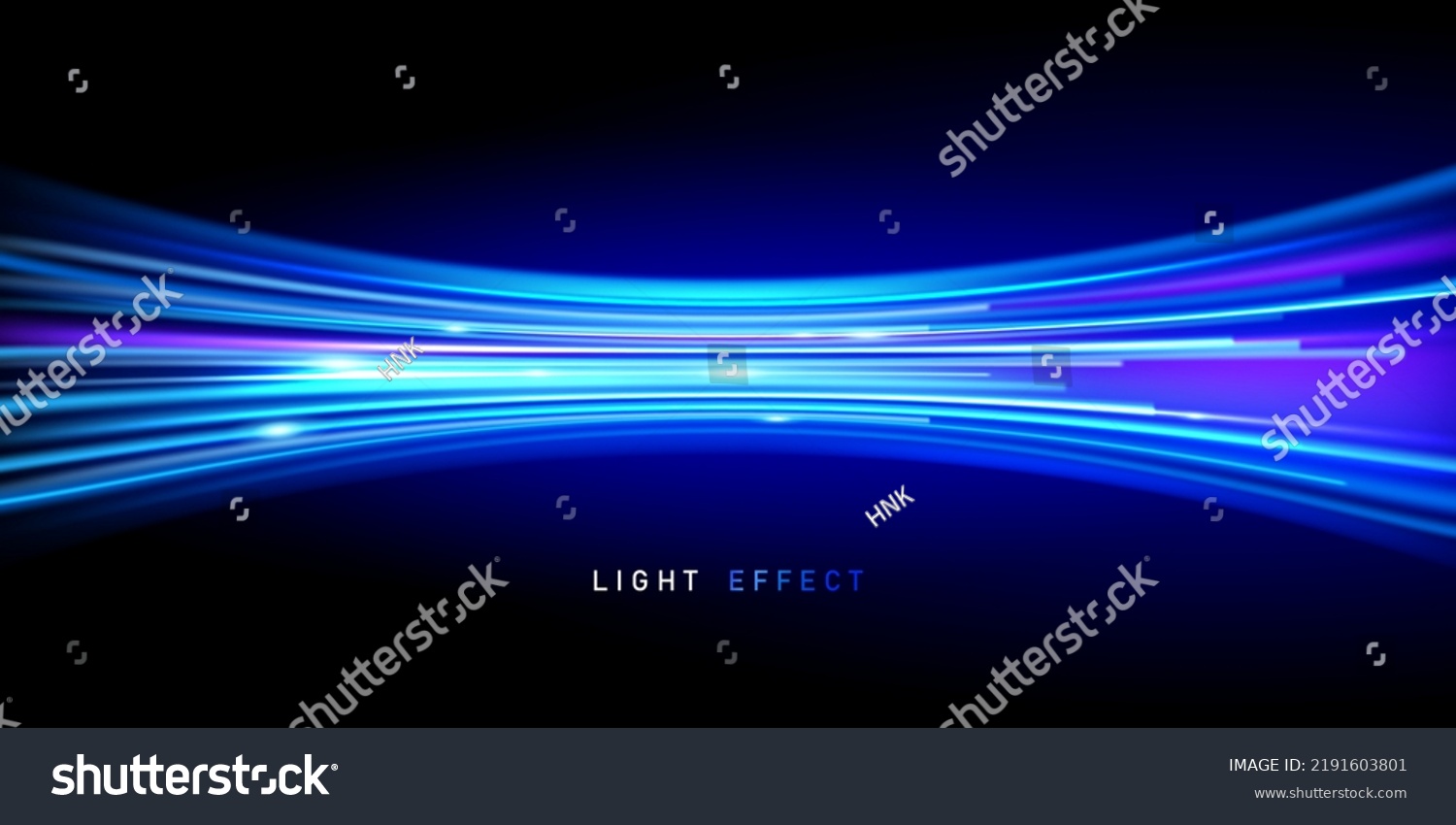 Blue Neon Light Line Design Blur Stock Vector (Royalty Free) 2191603801 ...