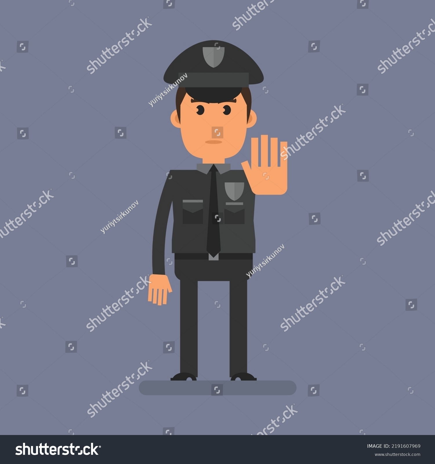 Cop Fat Shows Stop Hand Gesture Stock Vector Royalty Free 2191607969 Shutterstock Cop Fat Shows Stop Hand Gesture Stock Vector Royalty Free 2191607969 Shutterstock