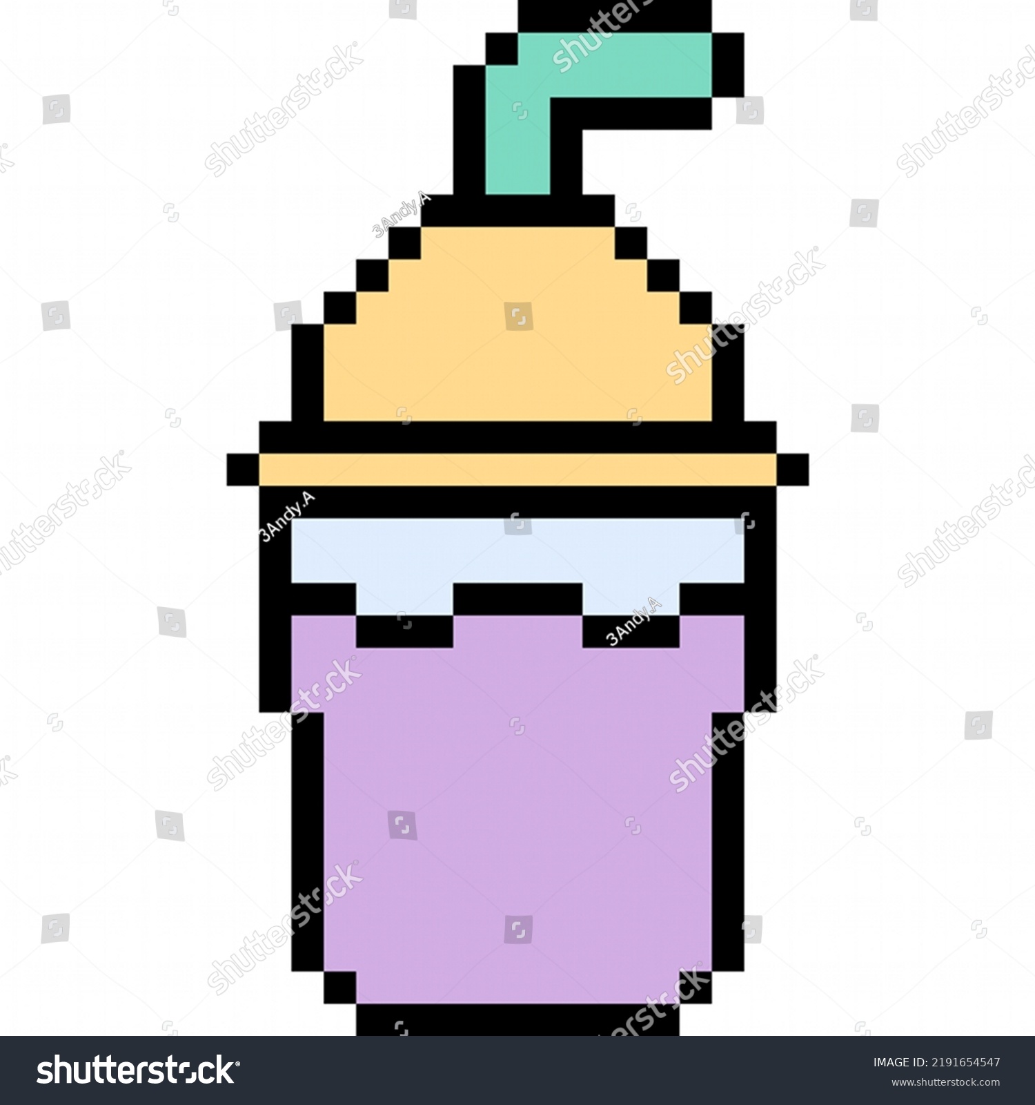 Drink Cup 8bit Pixel Art Stock Illustration 2191654547 | Shutterstock