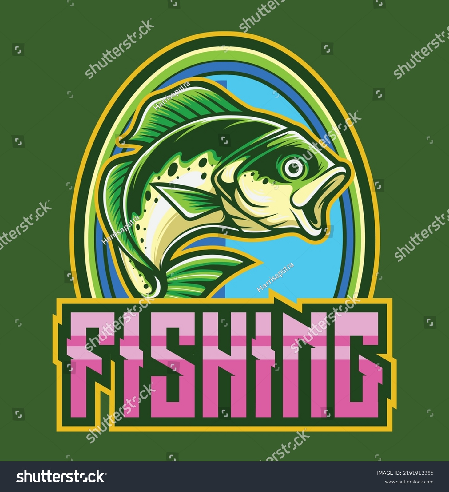 Bass Fish Mascot Logo Illustration Premium Stock Vector (Royalty Free ...