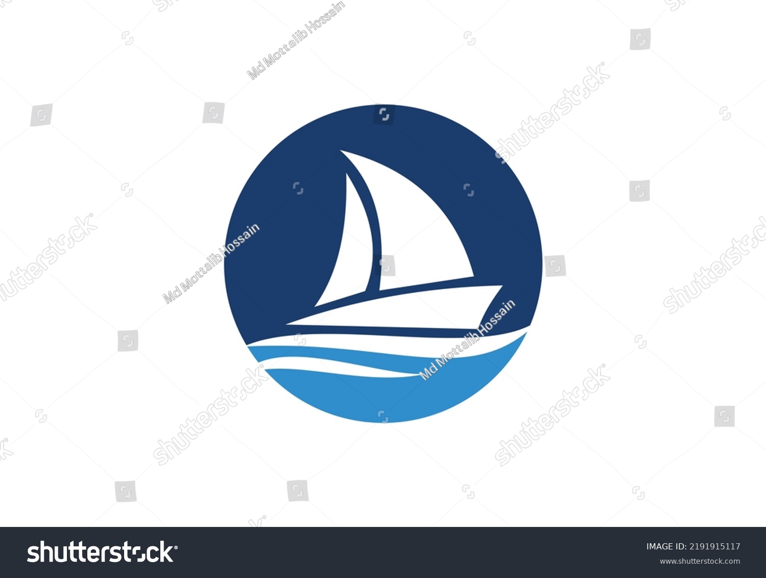 Boat Logo Vector Design Template Stock Vector (Royalty Free) 2191915117 ...