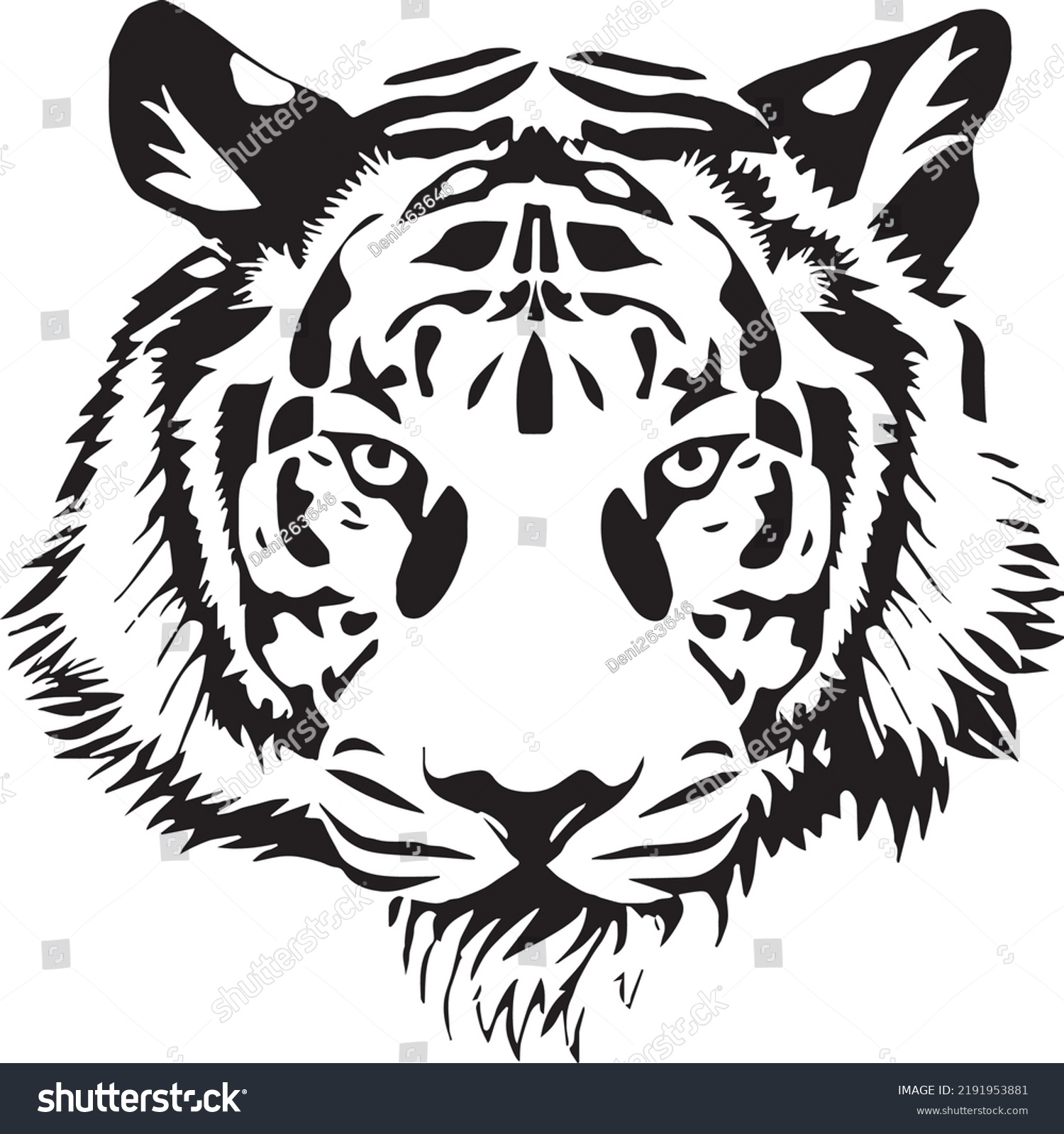 This Tiger Object Icon Vector These Stock Vector (Royalty Free ...