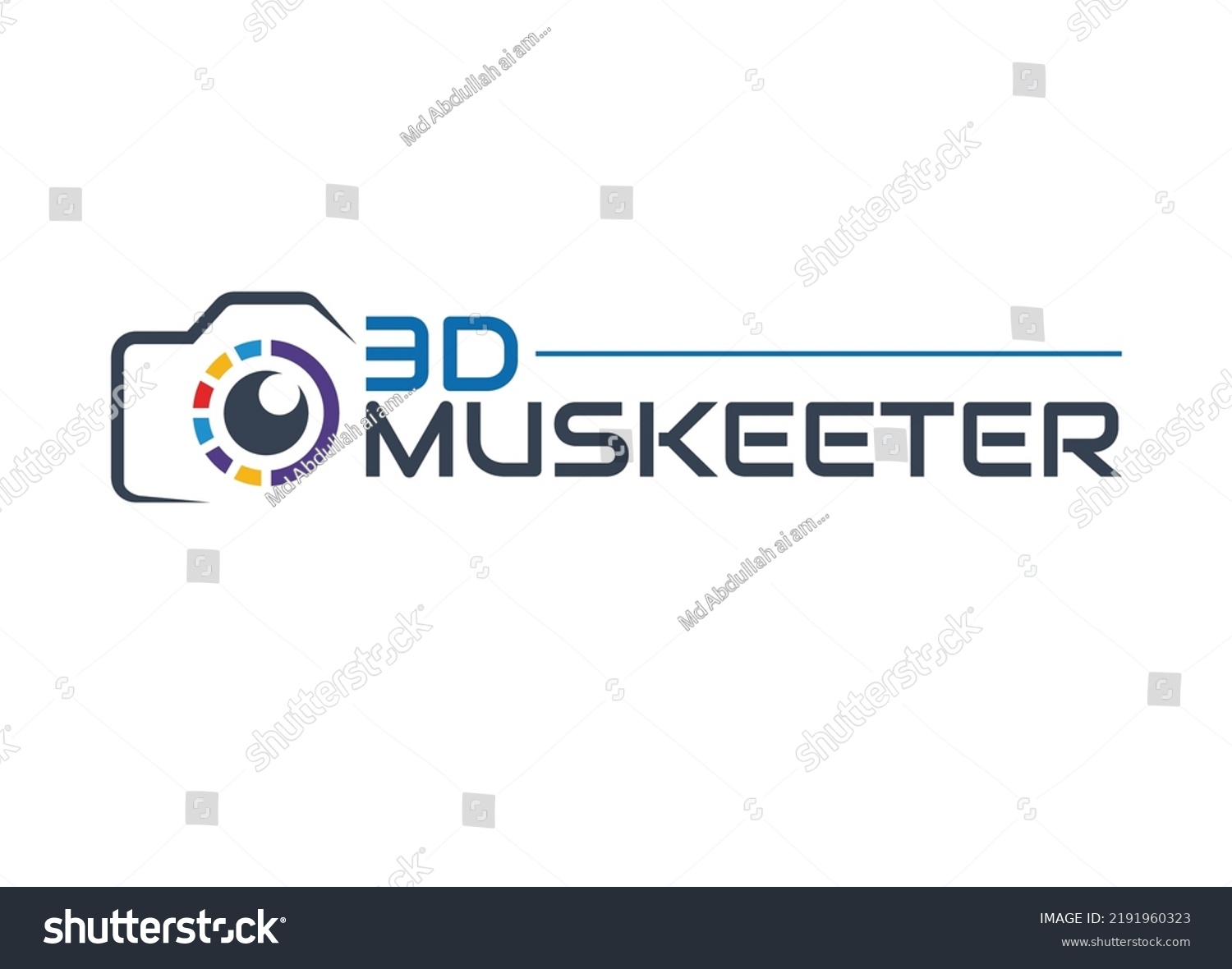 3d Camera Logo Design Photographic Logo Stock Vector (Royalty Free ...