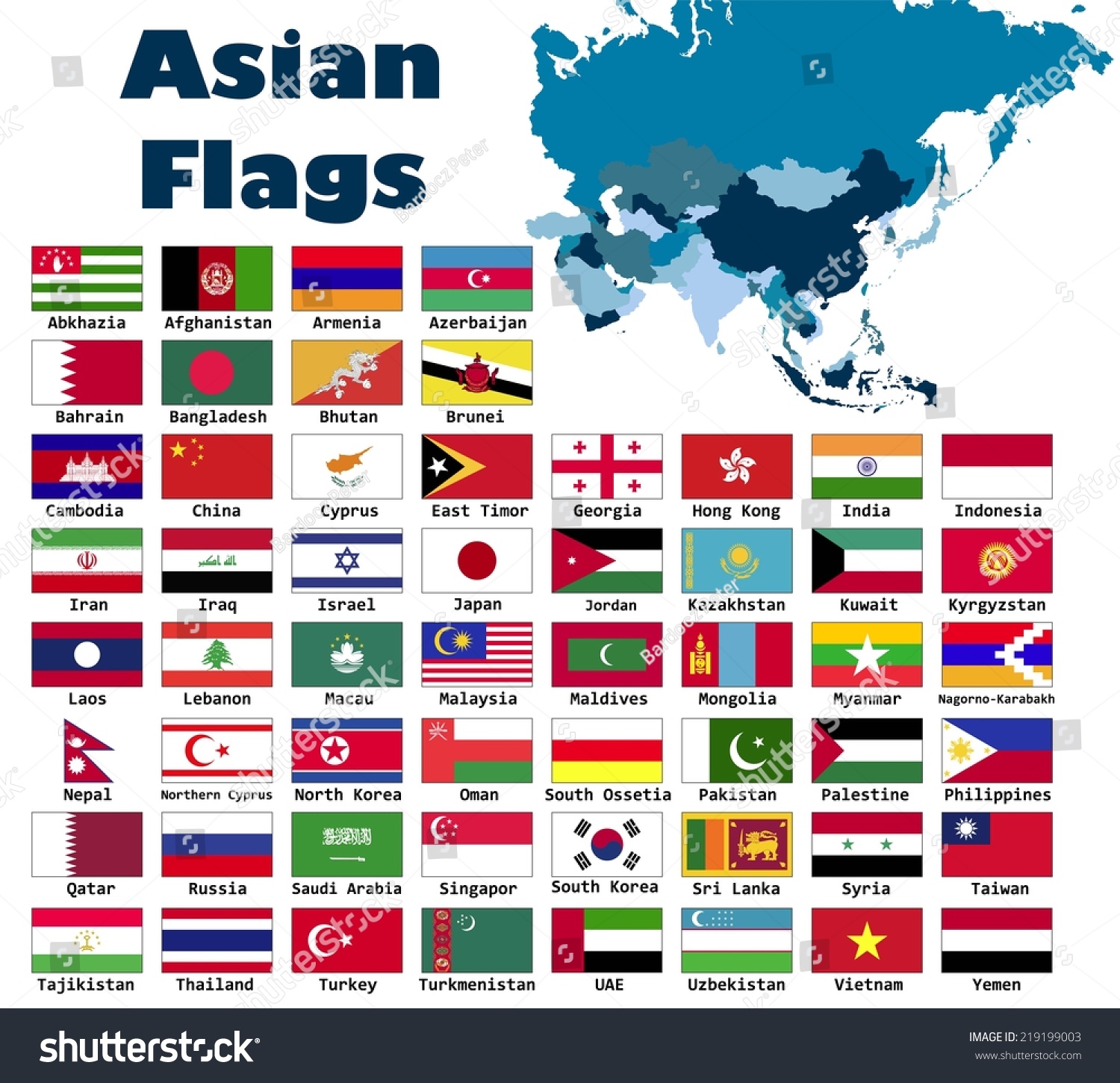 флаги стран азии фото с названием