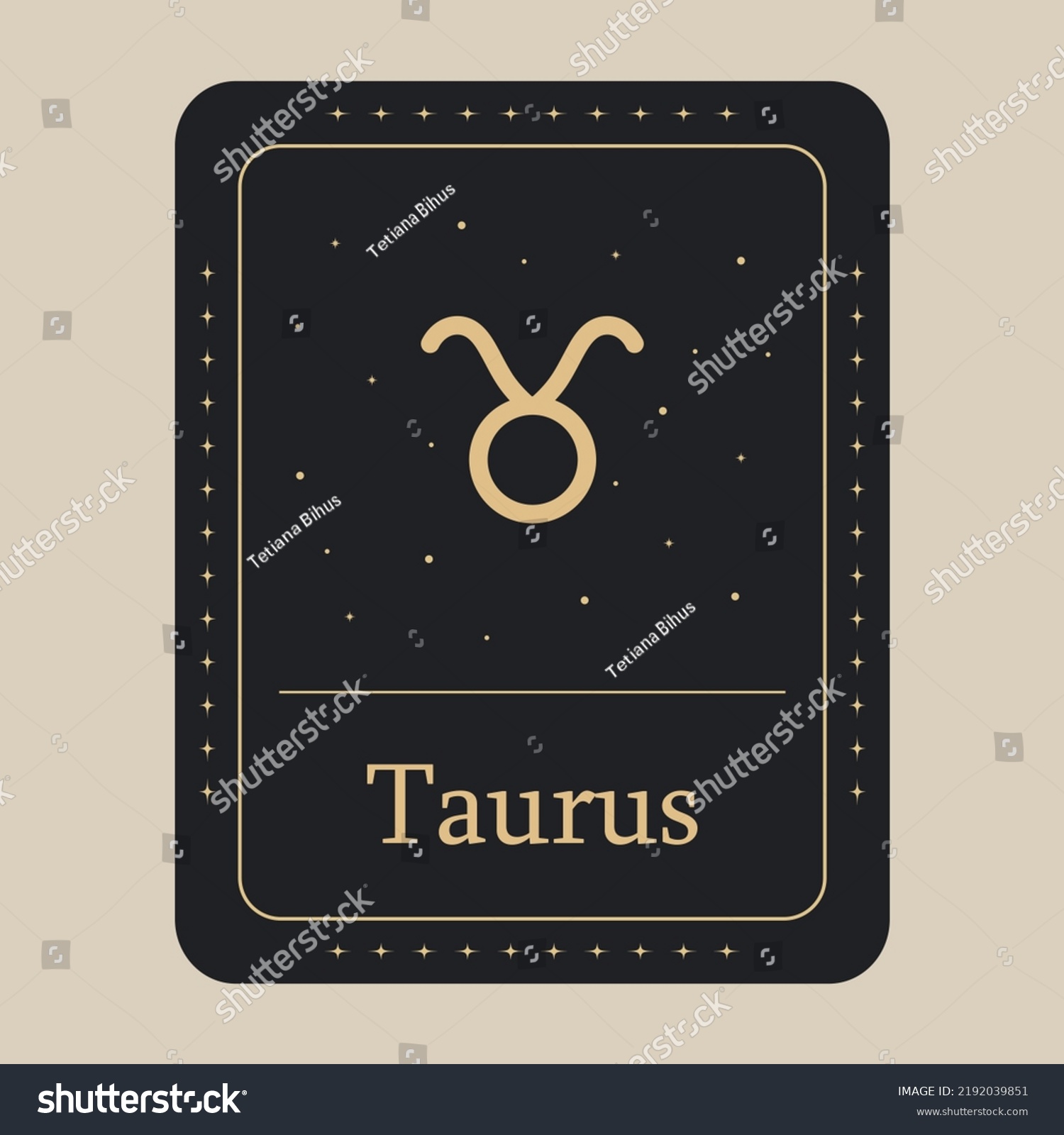 Taurus Zodiac Icon Vector Illustration Stock Vector (Royalty Free ...