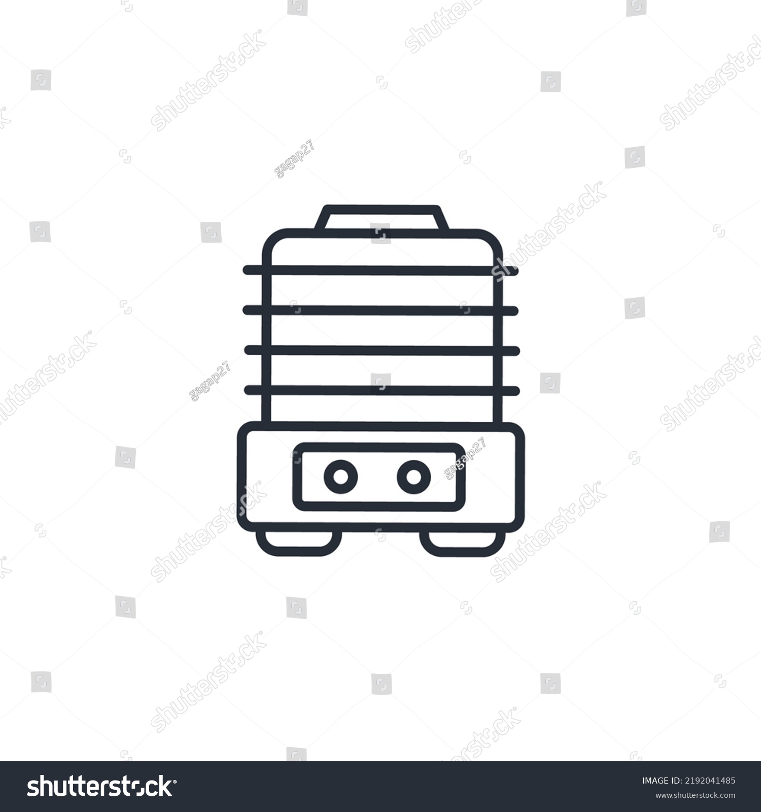 Food Dehydrator Icons Symbol Vector Elements Stock Vector (Royalty Free ...