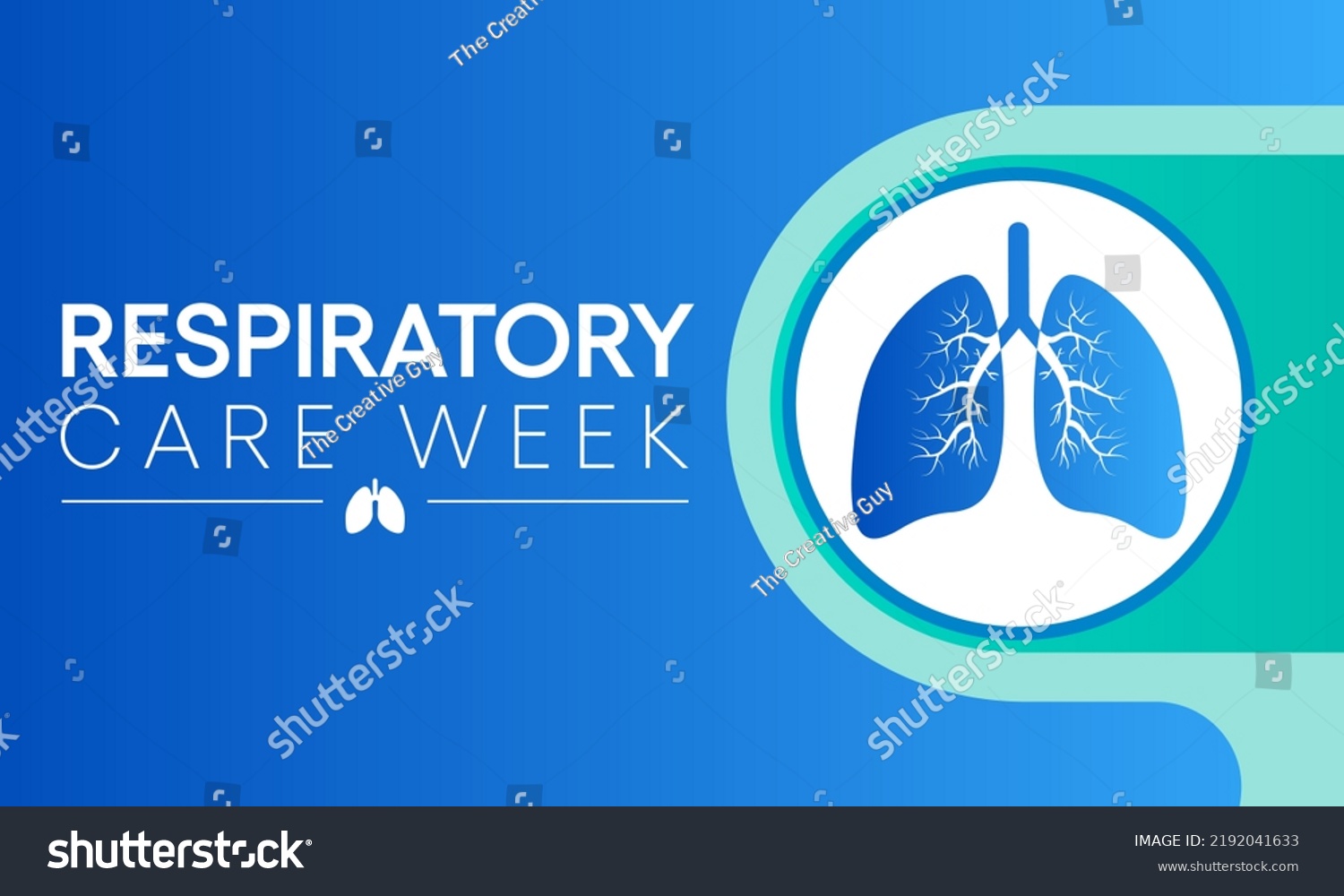 Respiratory Care Week Observed Every Year Stock Vector (Royalty Free