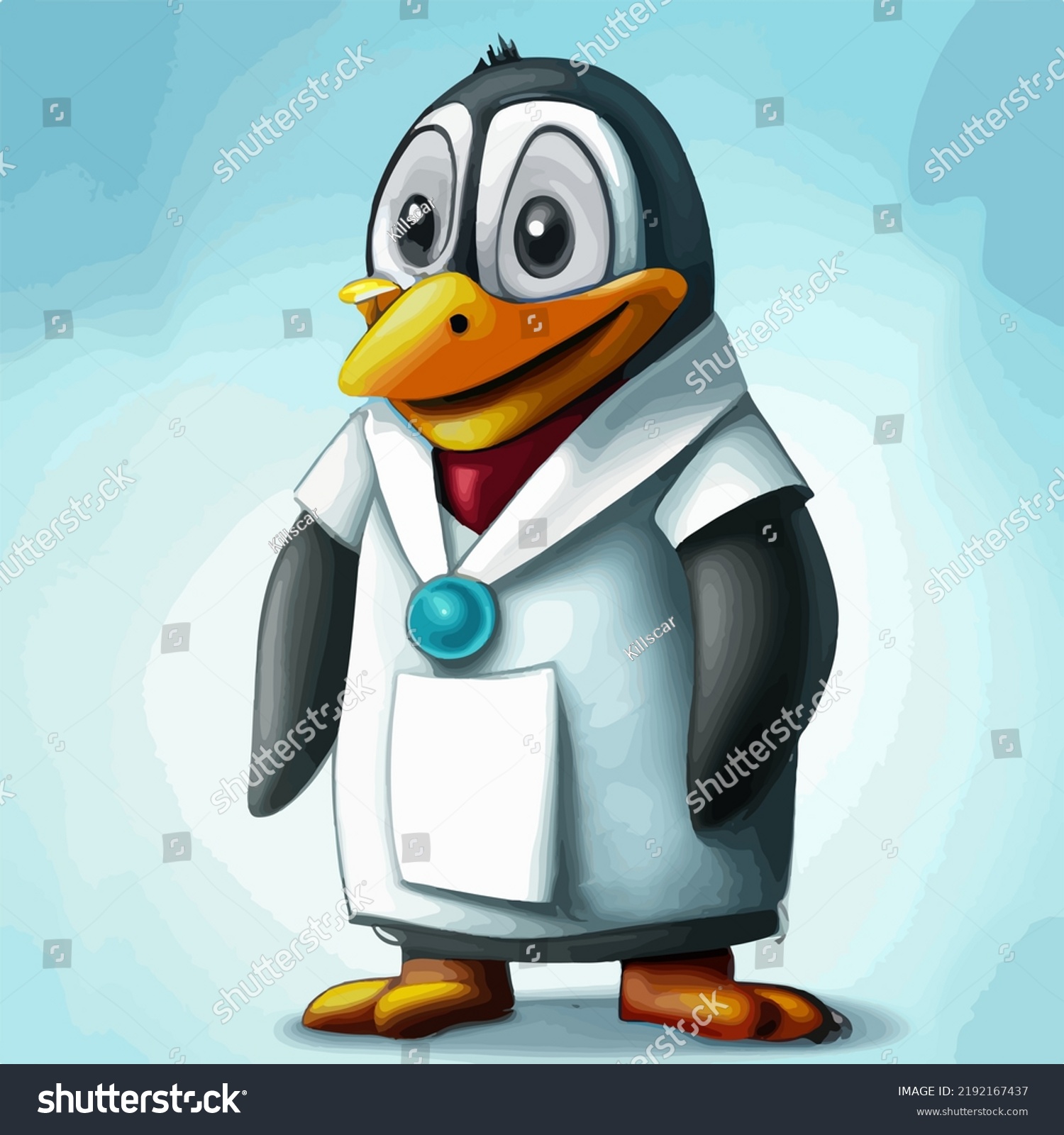 Doctor Penguin Will See You Now Stock Vector (Royalty Free) 2192167437 ...