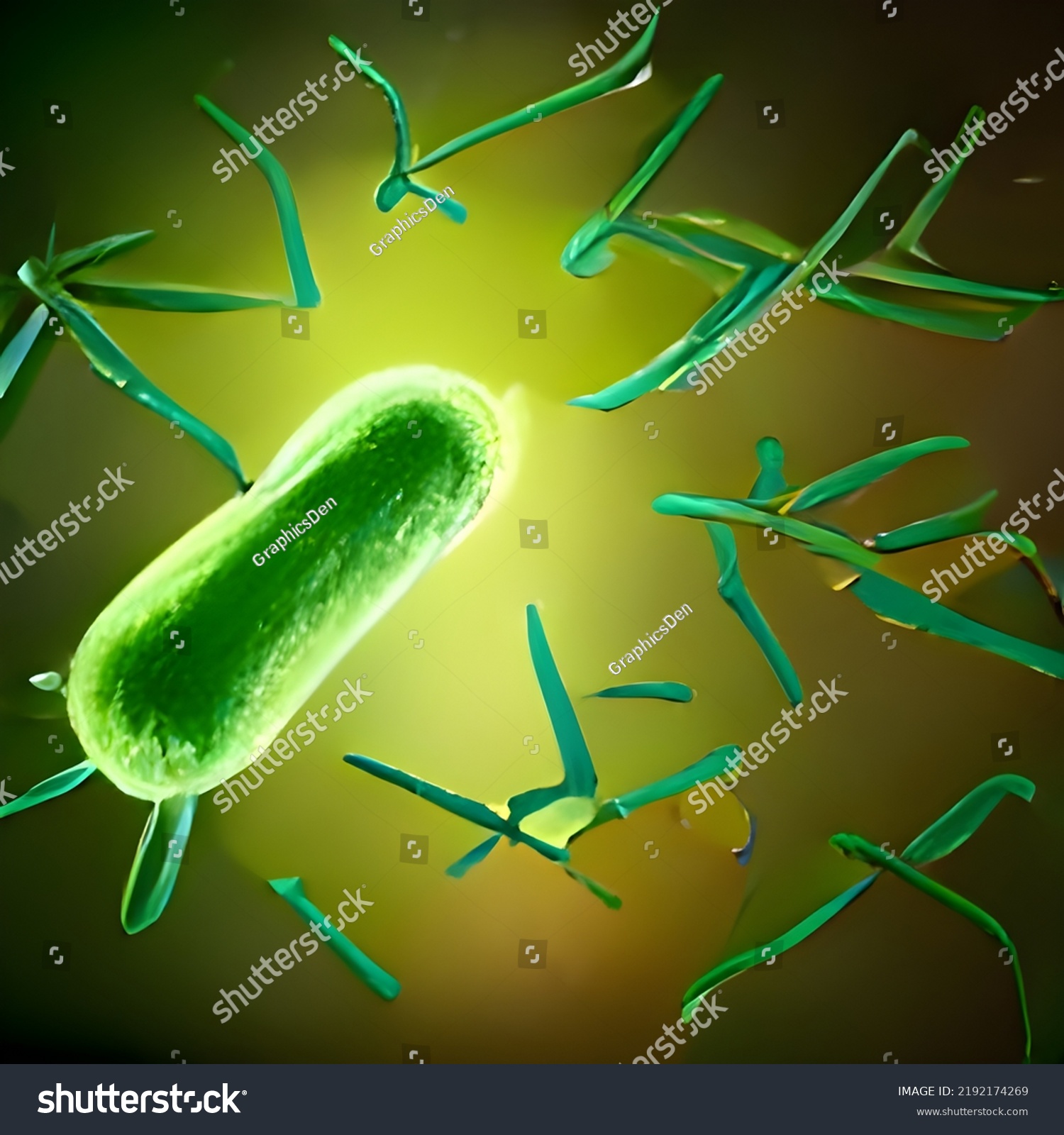 Bacteria Viruses Germs Blood Cells 3d Stock Illustration 2192174269 ...