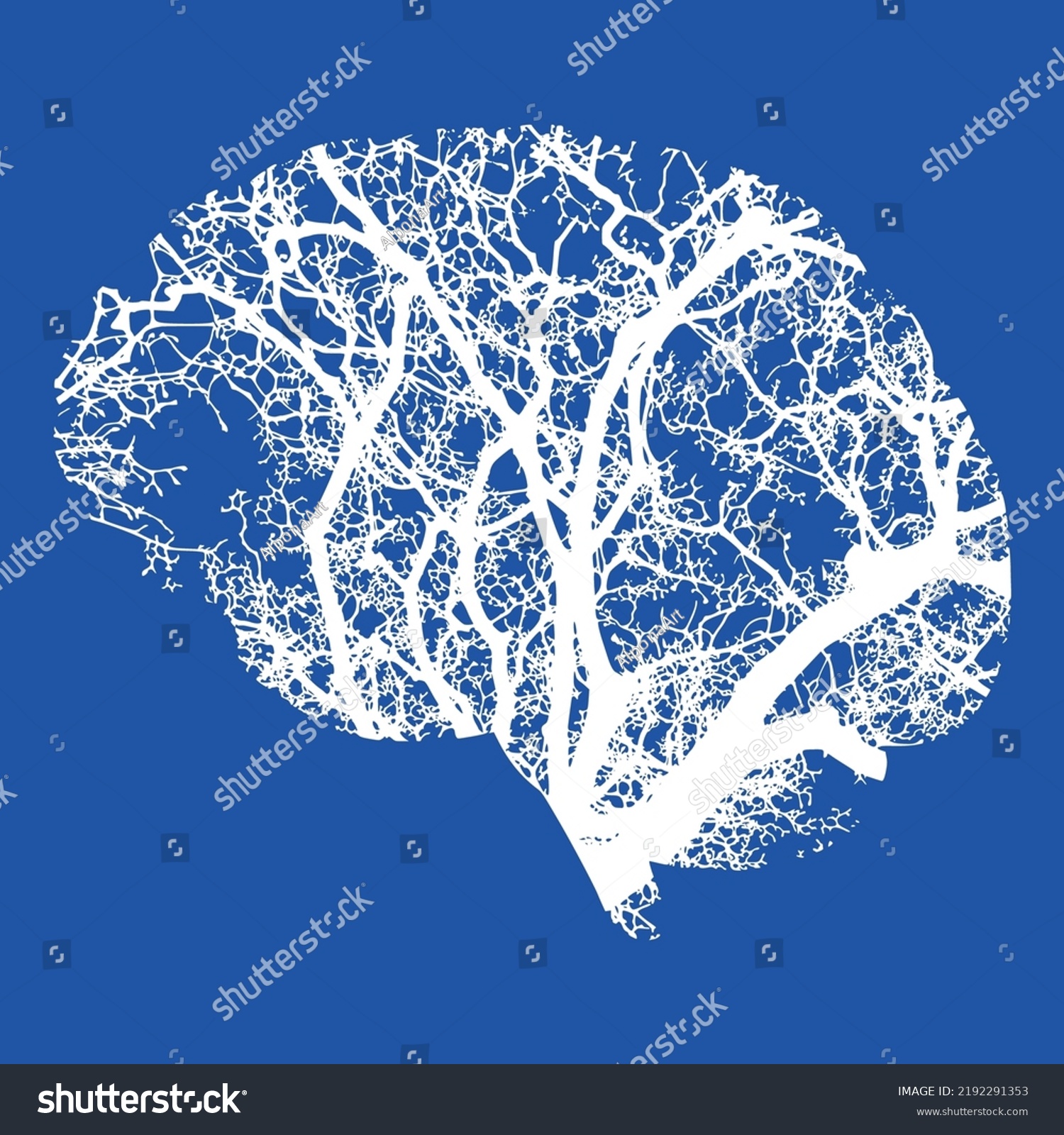 Tree Person Computation Branches Intelligence Human Stock Vector