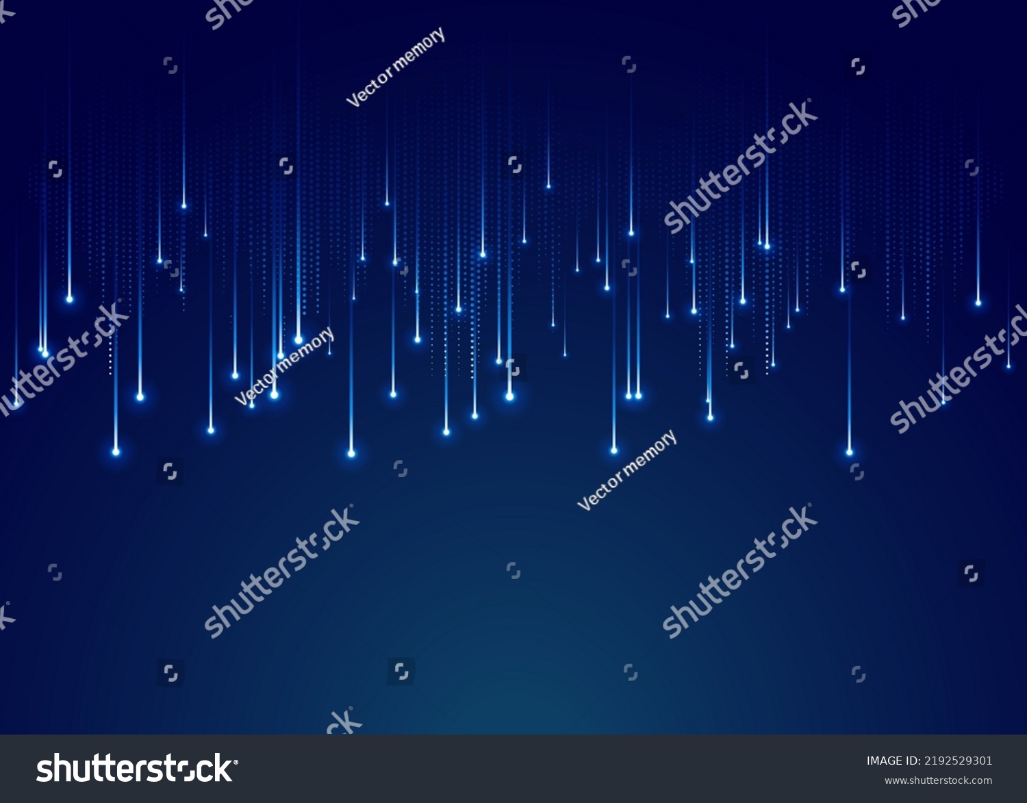 Meteor Rain Falling Glowing Comets Abstract Stock Vector (Royalty Free ...