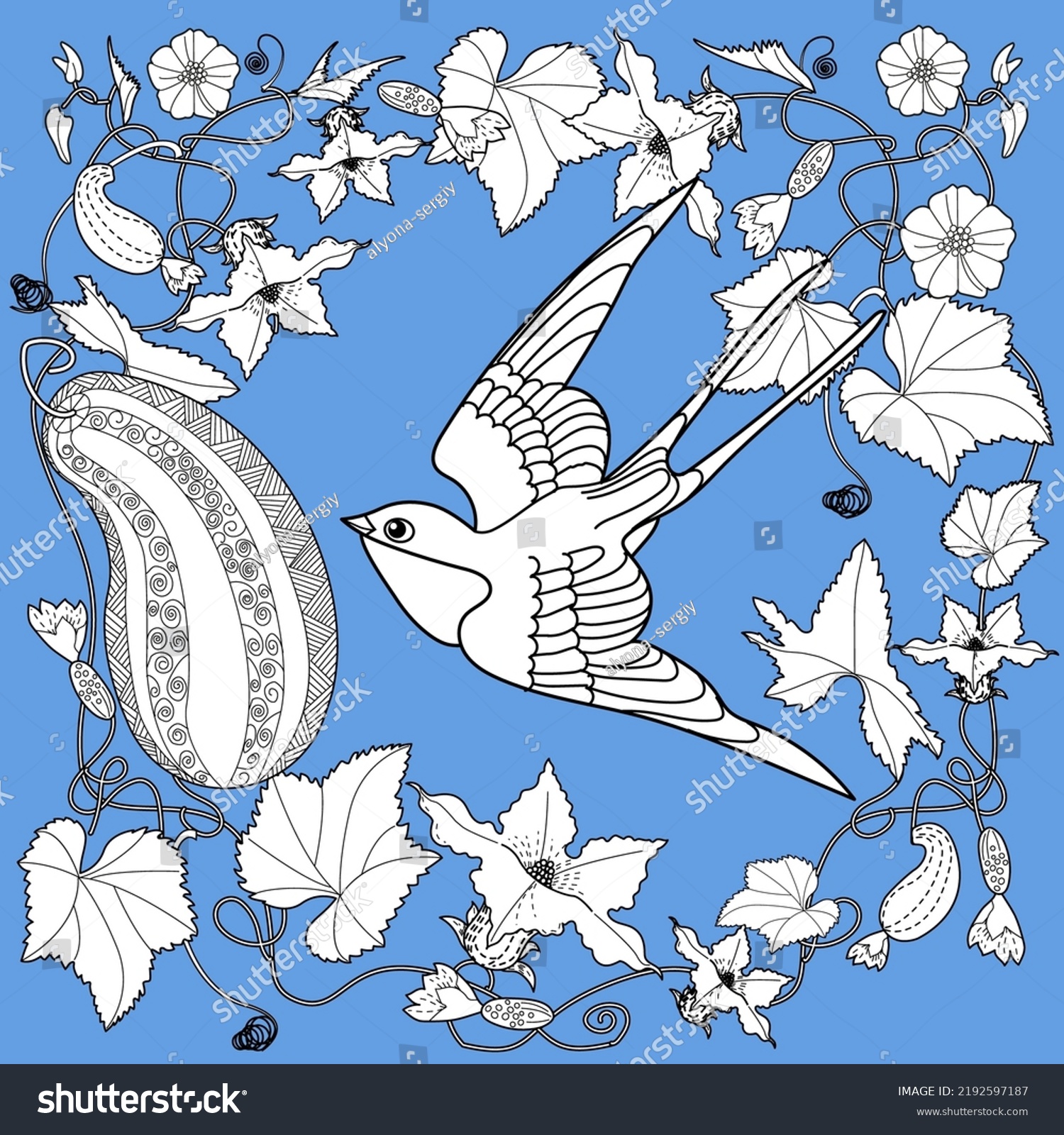 Art Therapy Coloring Page Coloring Book Stock Vector (Royalty Free