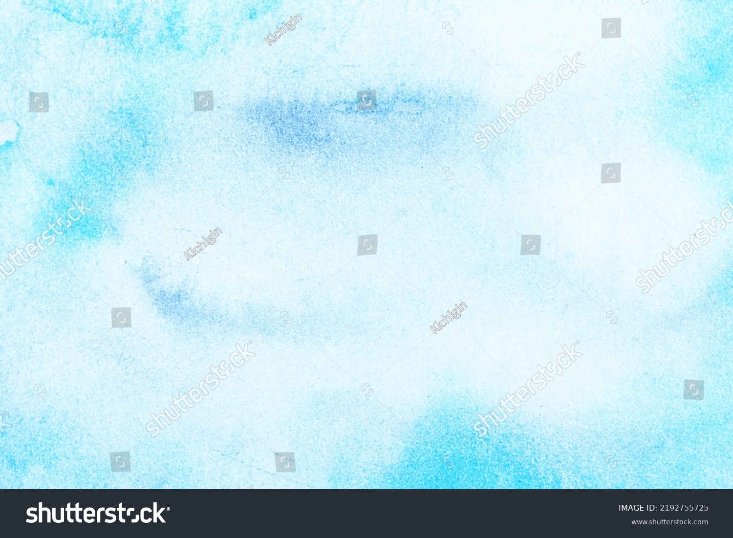 Blue Watercolor Background Paper Texture Vignetting Stock Photo ...