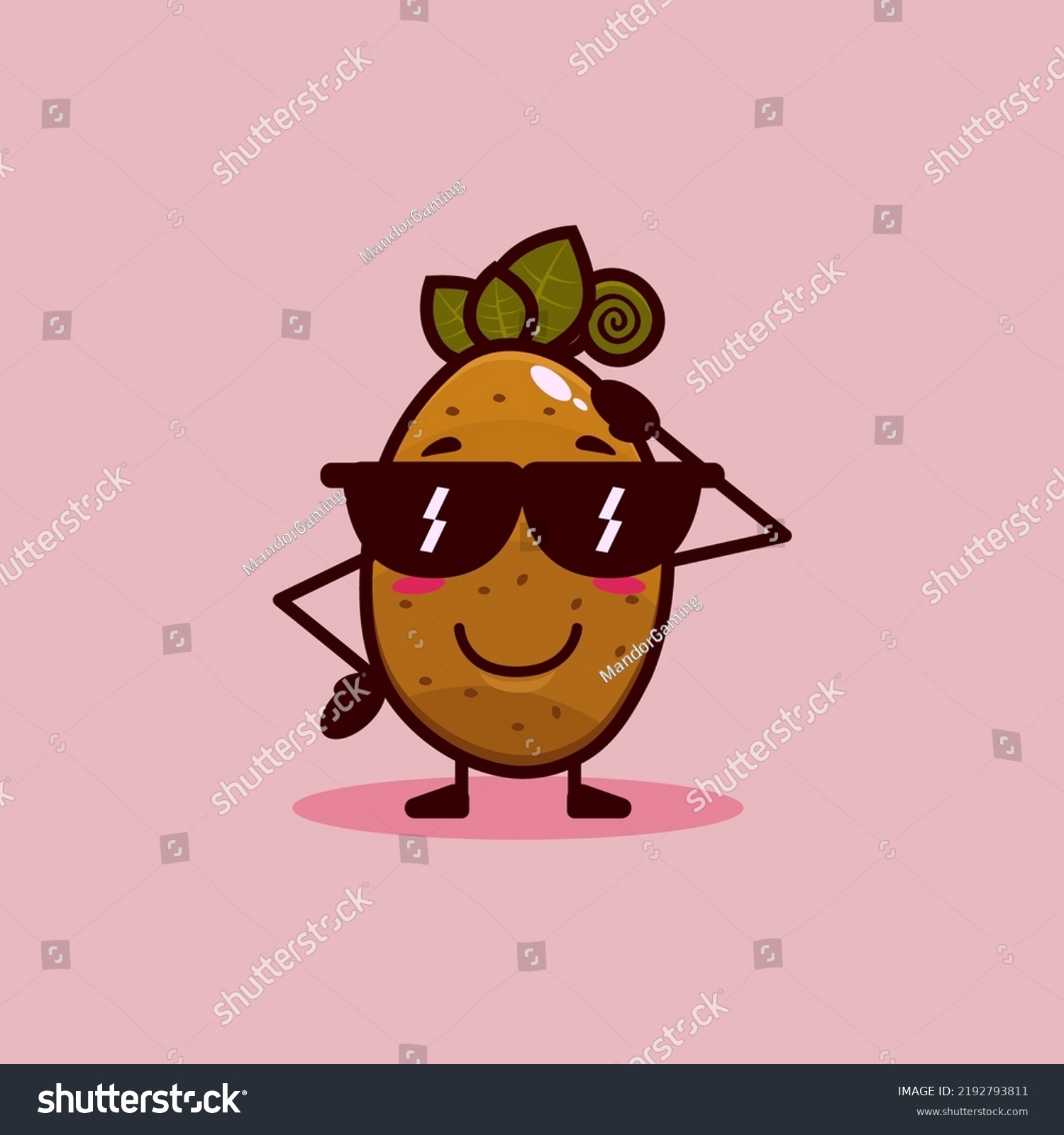 Cute Potato Cartoon Character Isolated On Stock Vector Royalty Free 2192793811 Shutterstock 3738