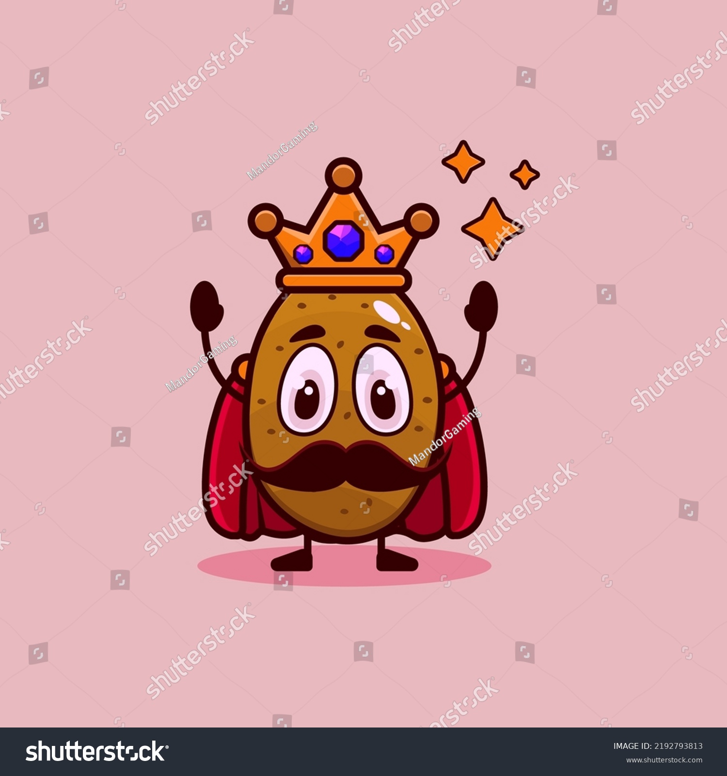 Cute Potato Cartoon Character Isolated On Stock Vector Royalty Free 2192793813 Shutterstock 8603